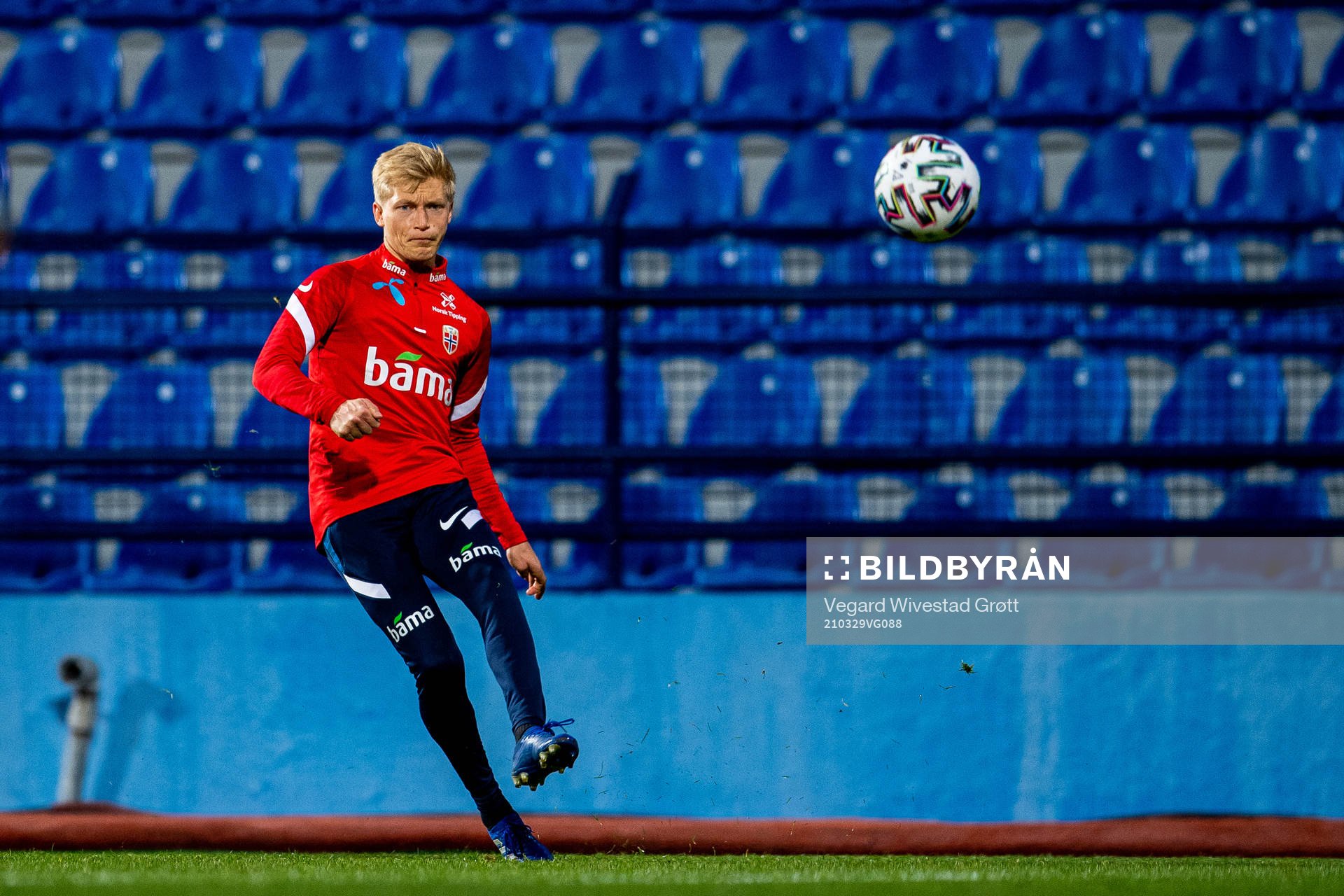 Birger Meling of the Norwegian national football team