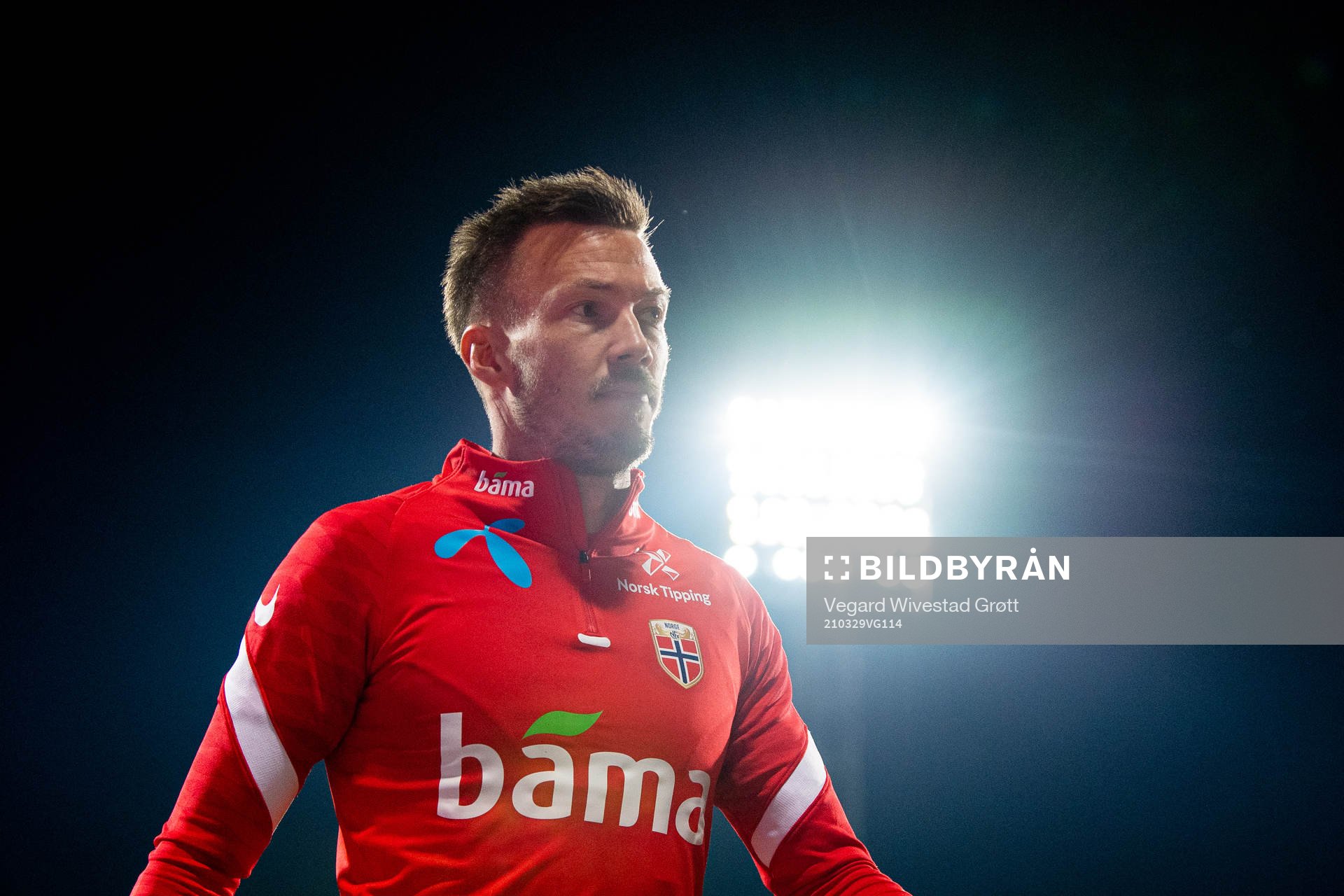 Martin Linnes of the Norwegian national football team