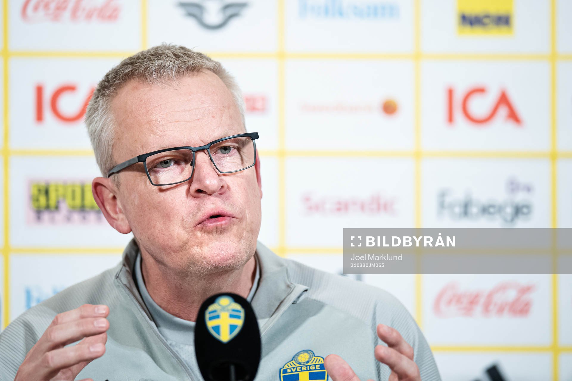 Head coach Janne Andersson of the Swedish national football