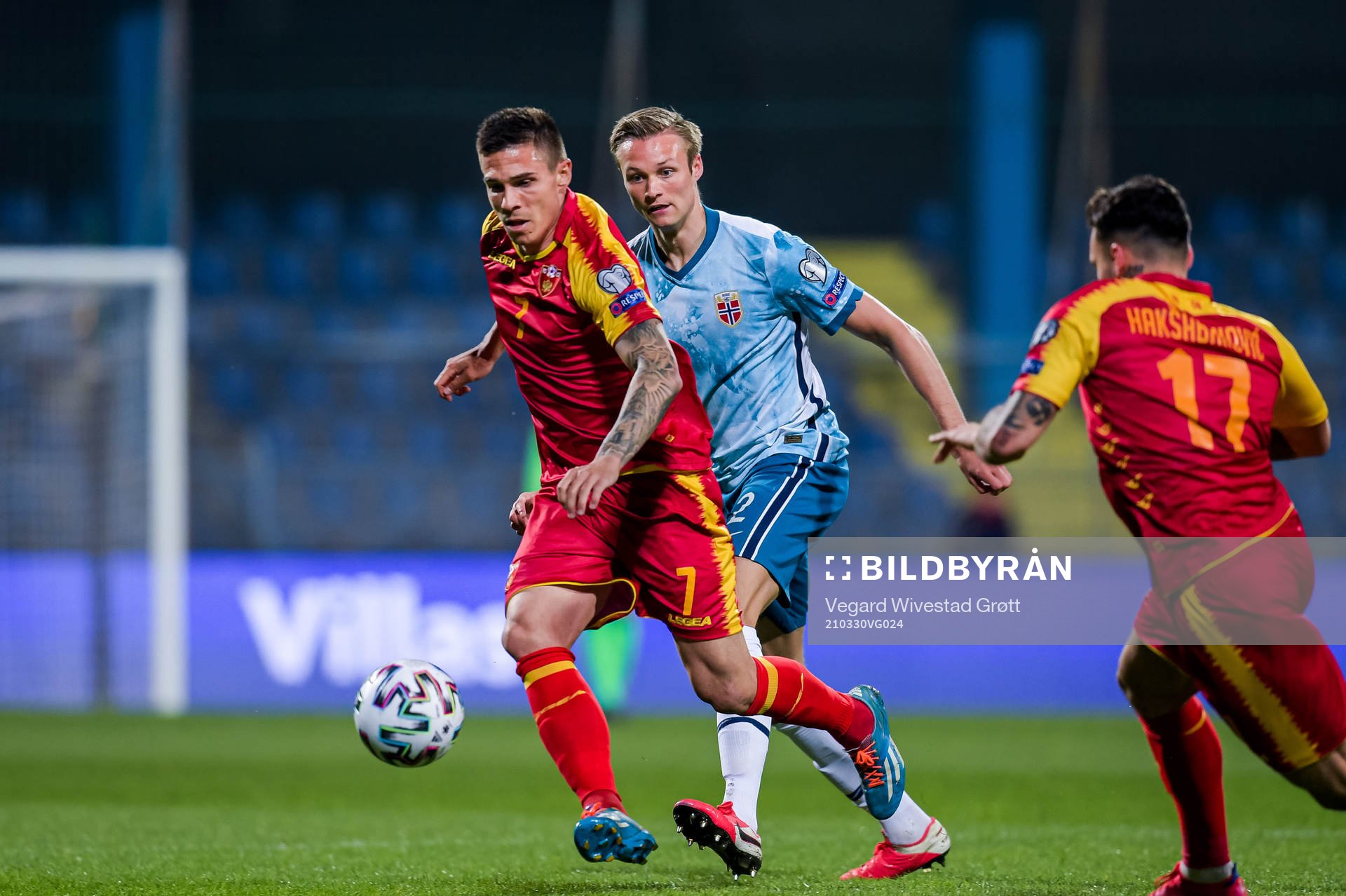 Uros Djurdjevic of Montenegro and Stian Gregersen of Norway