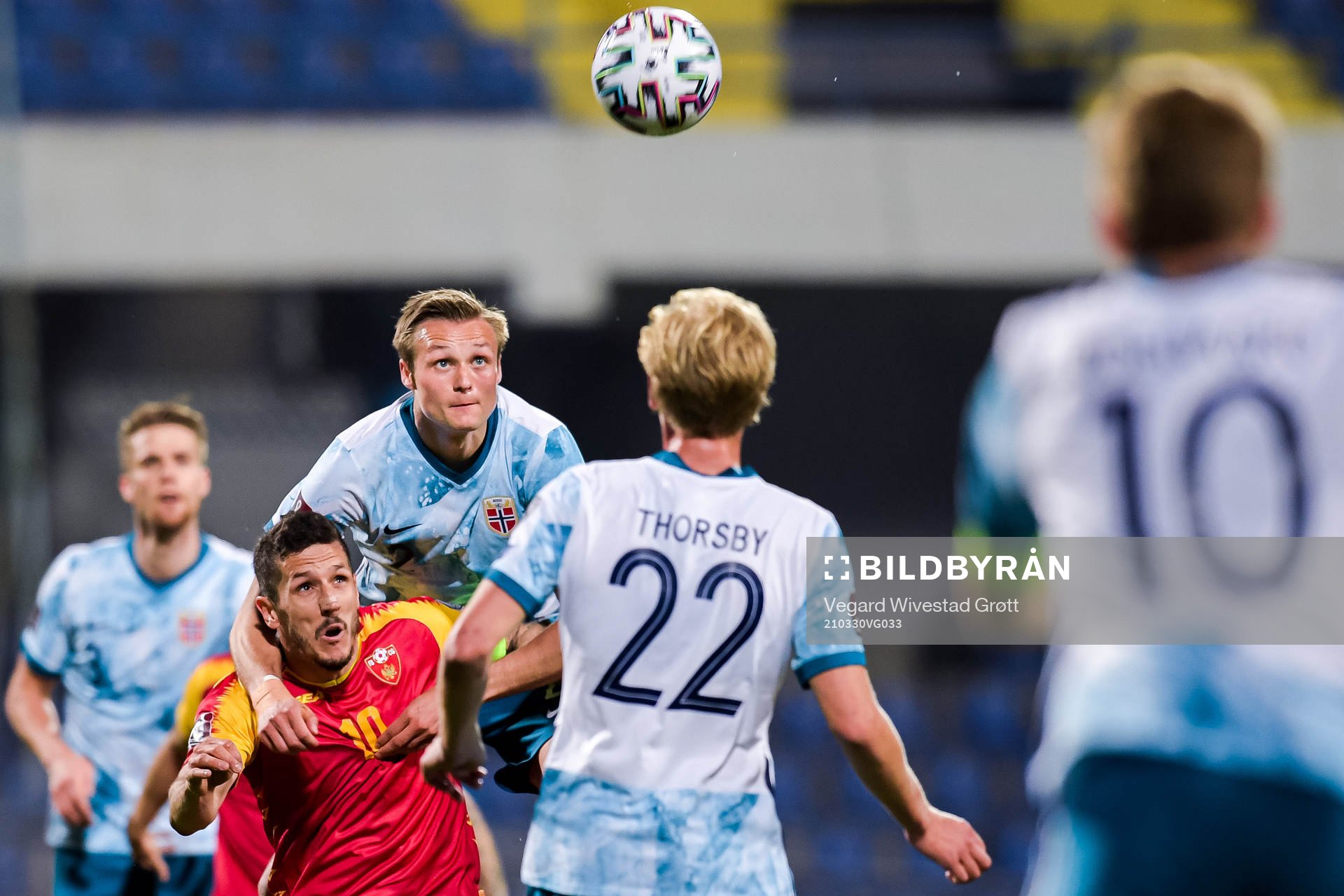 Stevan Jovetic of Montenegro and Stian Gregersen of Norway