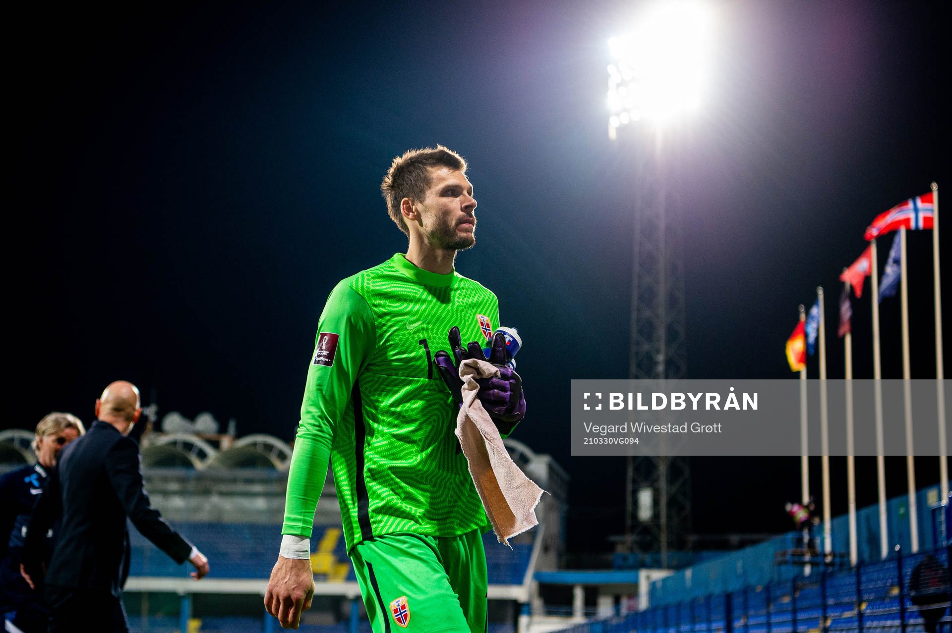 Goalkeeper Rune Almenning Jarstein of Norway