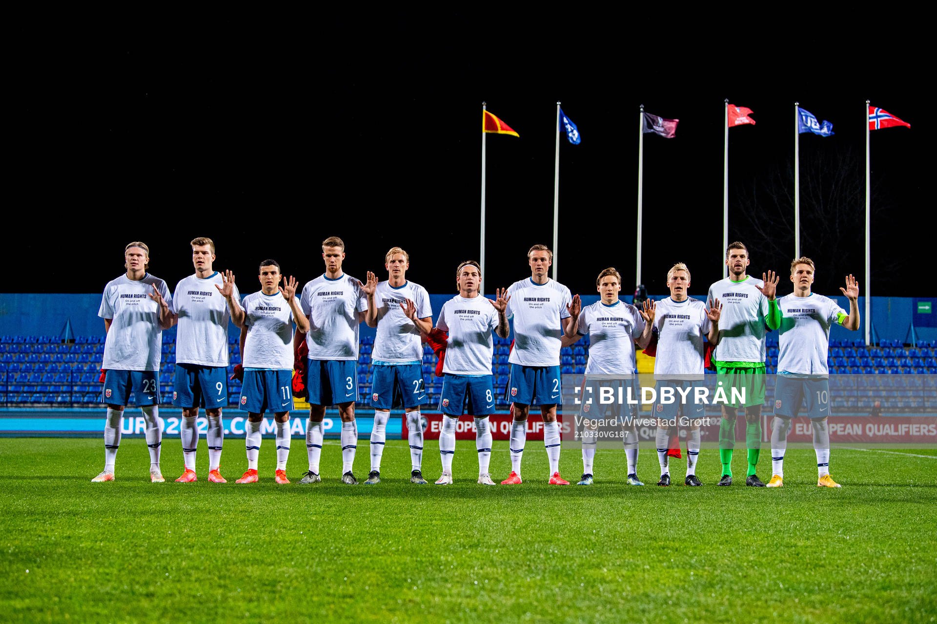 Erling Braut Haaland, Alexander Sørloth, Mohamed