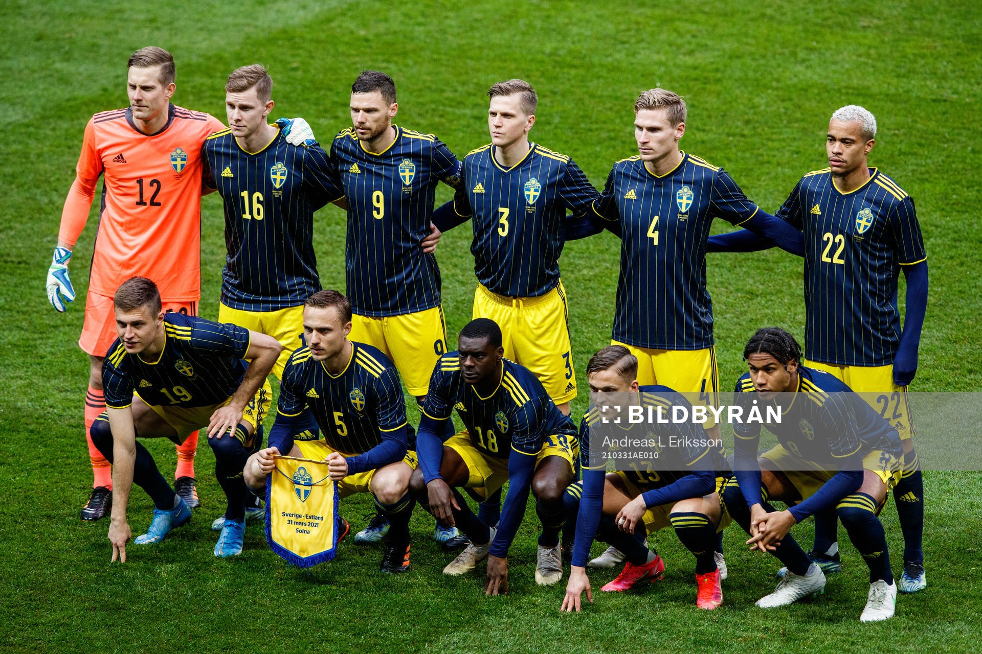 goalkeeper Karl-Johan Johnsson, Emil Krafth, Marcus Berg,