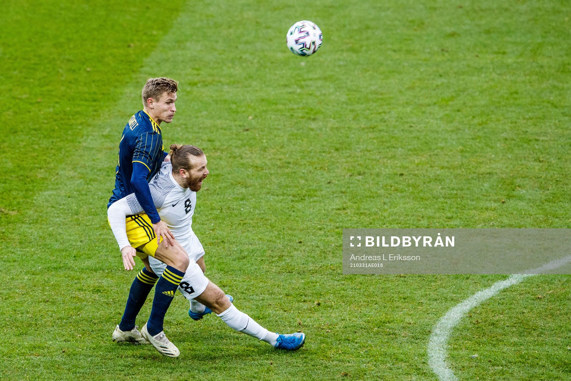 Carl Starfelt  of Sweden and Henri Anier of Estonia