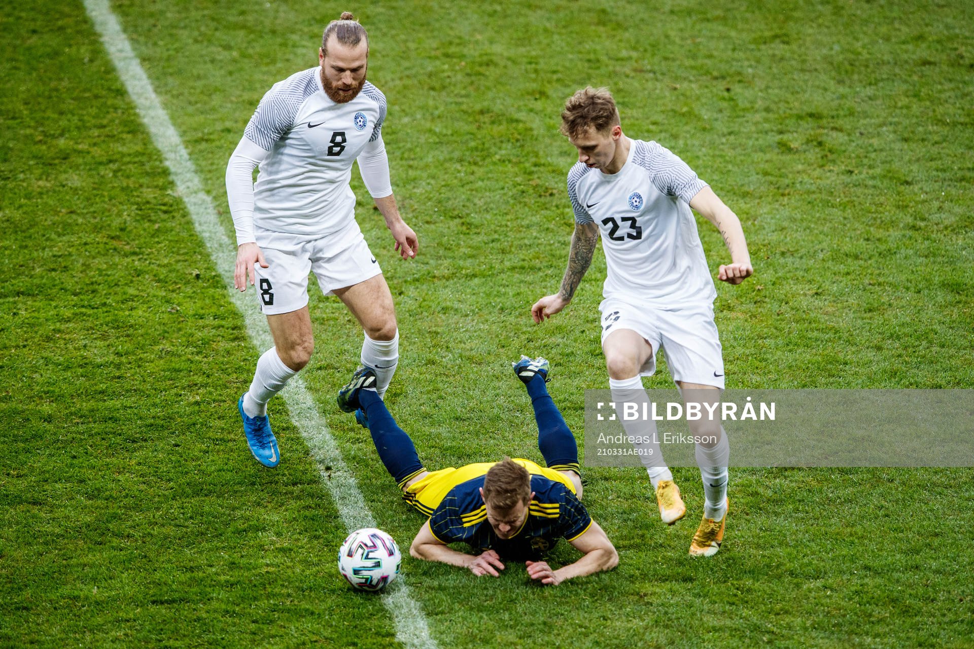 Henri Anier and Bogdan Vastsuk of Estonia against Mattias