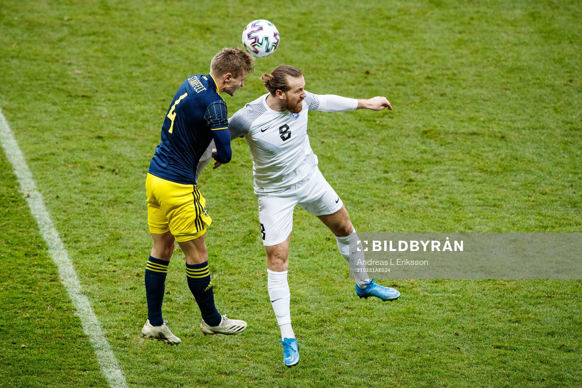 Carl Starfelt  of Sweden and Henri Anier of Estonia