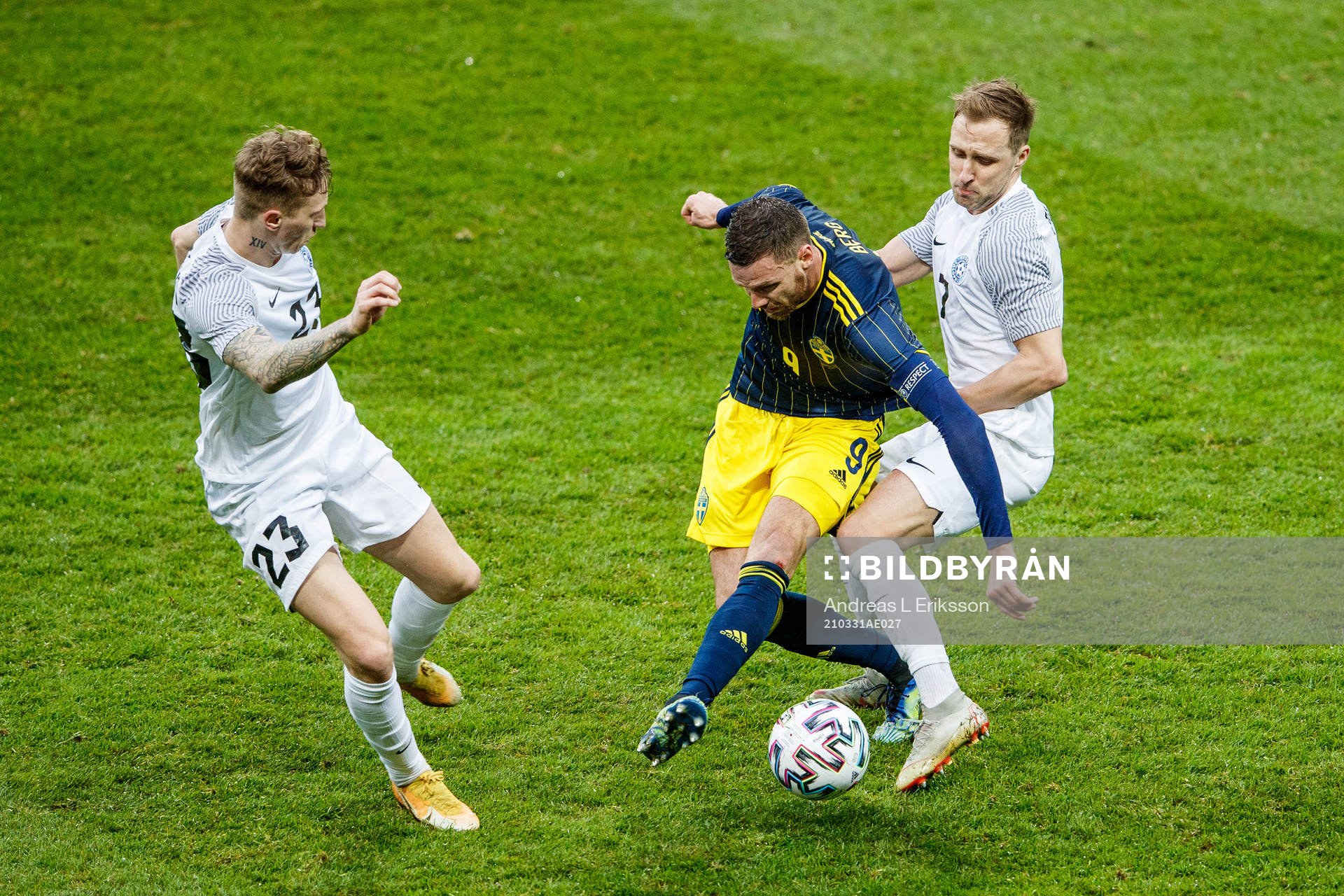 Bogdan Vastsuk and Sander Puri of Estonia against Marcus