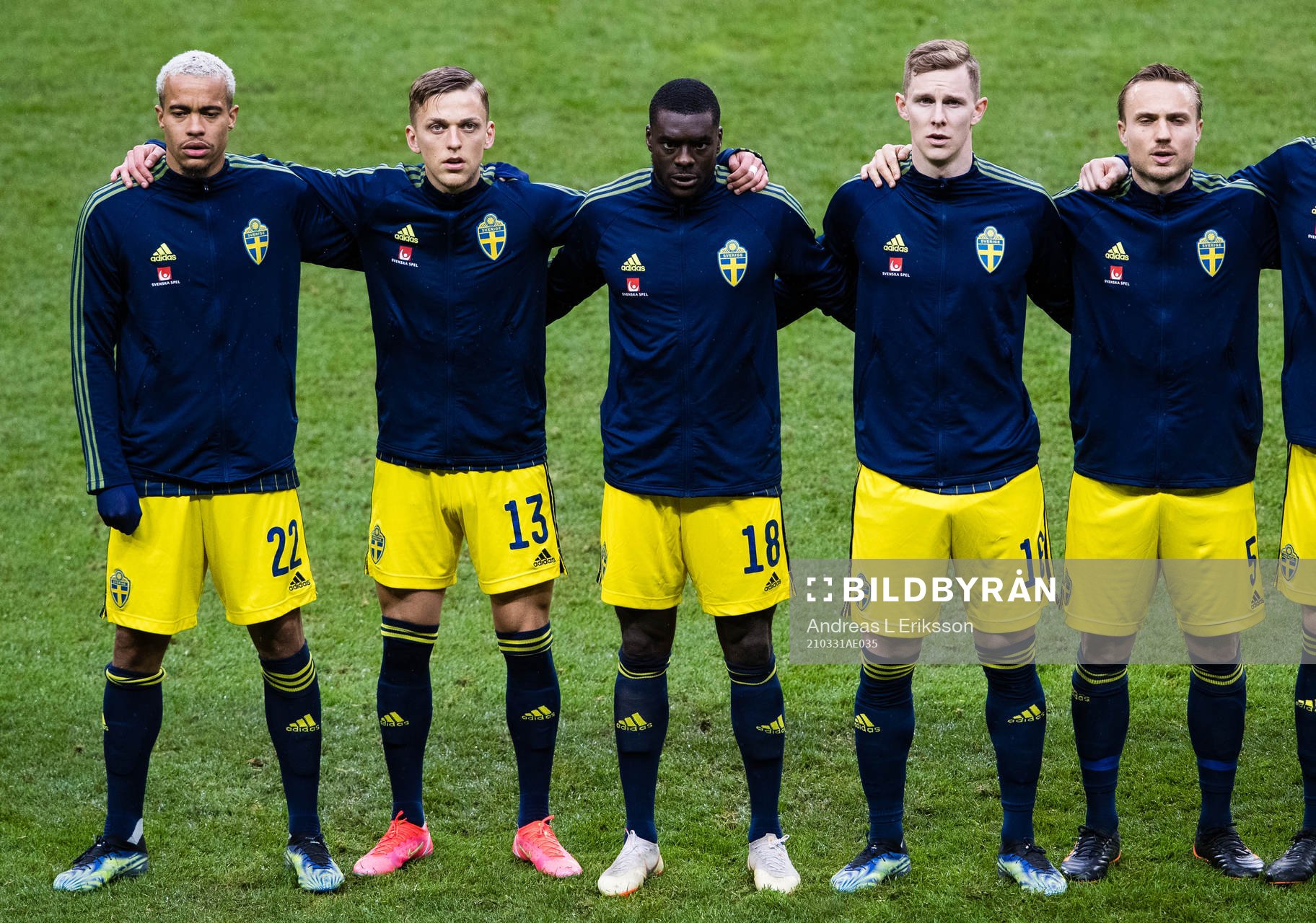 Robin Quaison, Jesper Karlsson, Ken Sema, Emil Krafth,