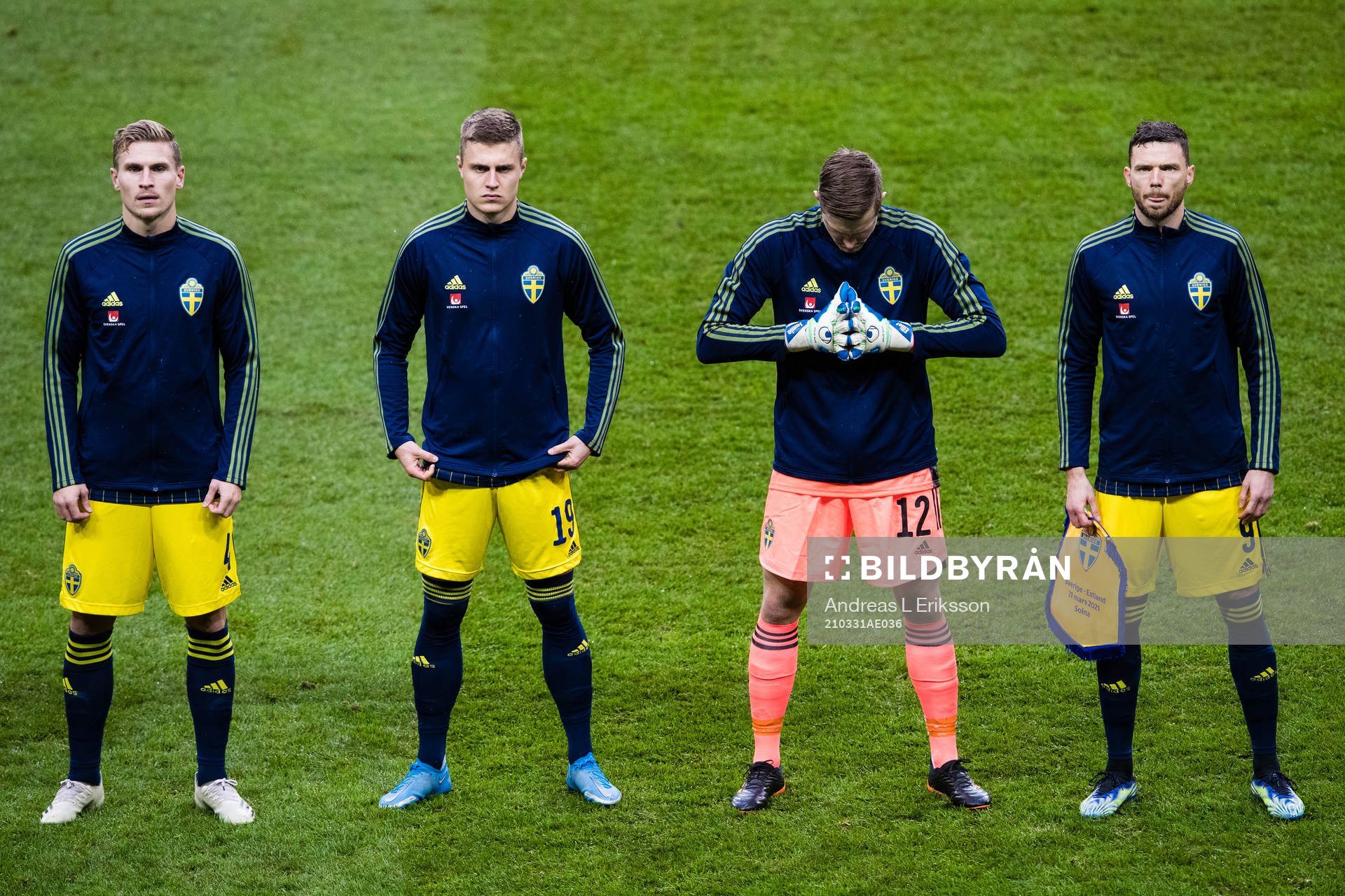 Carl Starfelt, Mattias Svanberg, goalkeeper Karl-Johan