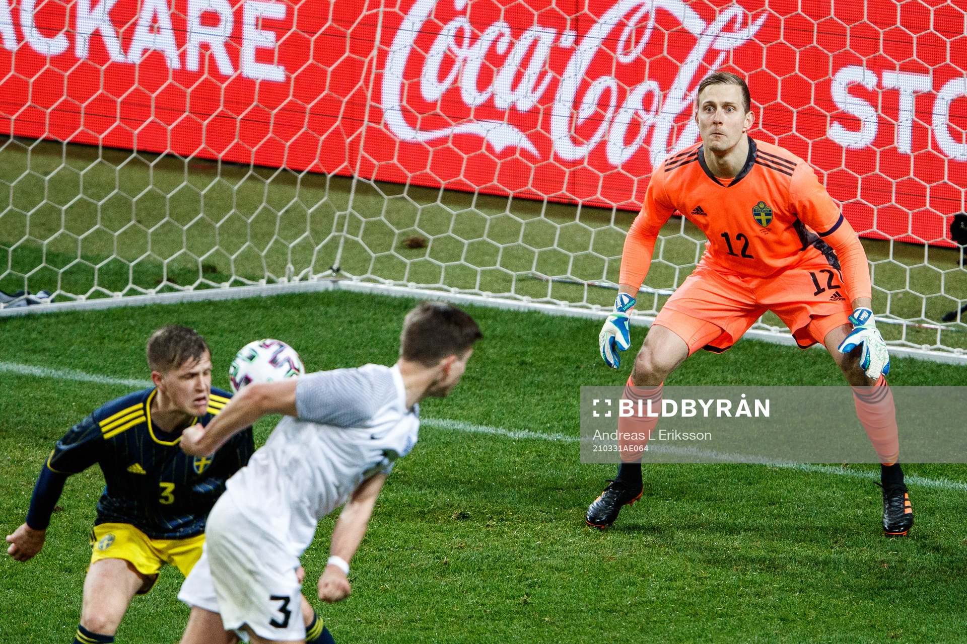 goalkeeper Karl-Johan Johnsson of Sweden