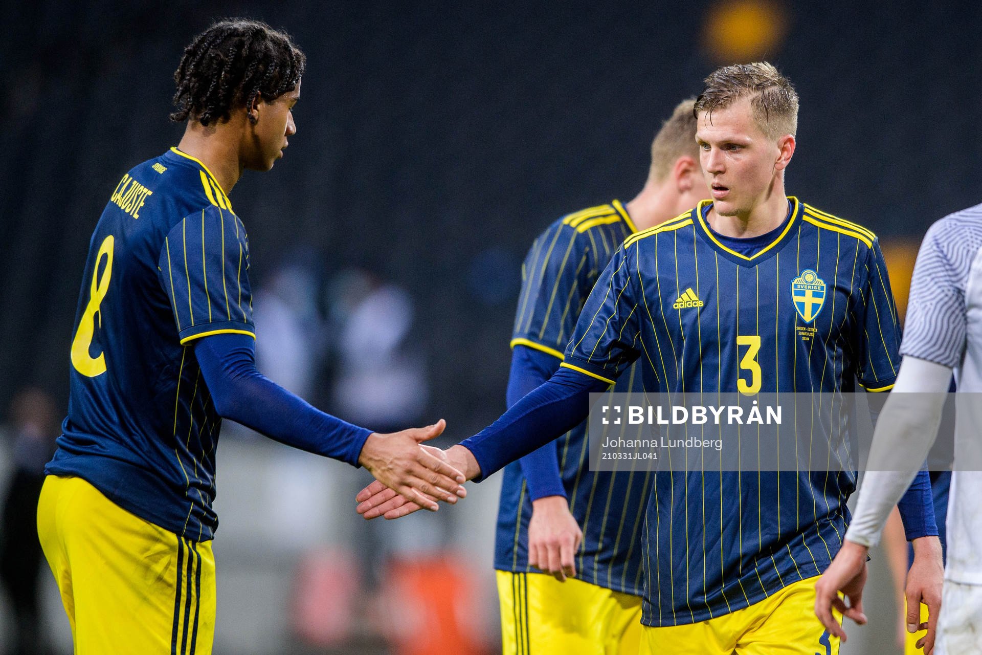 Jens-Lys Cajuste and Joakim Nilsson of Sweden