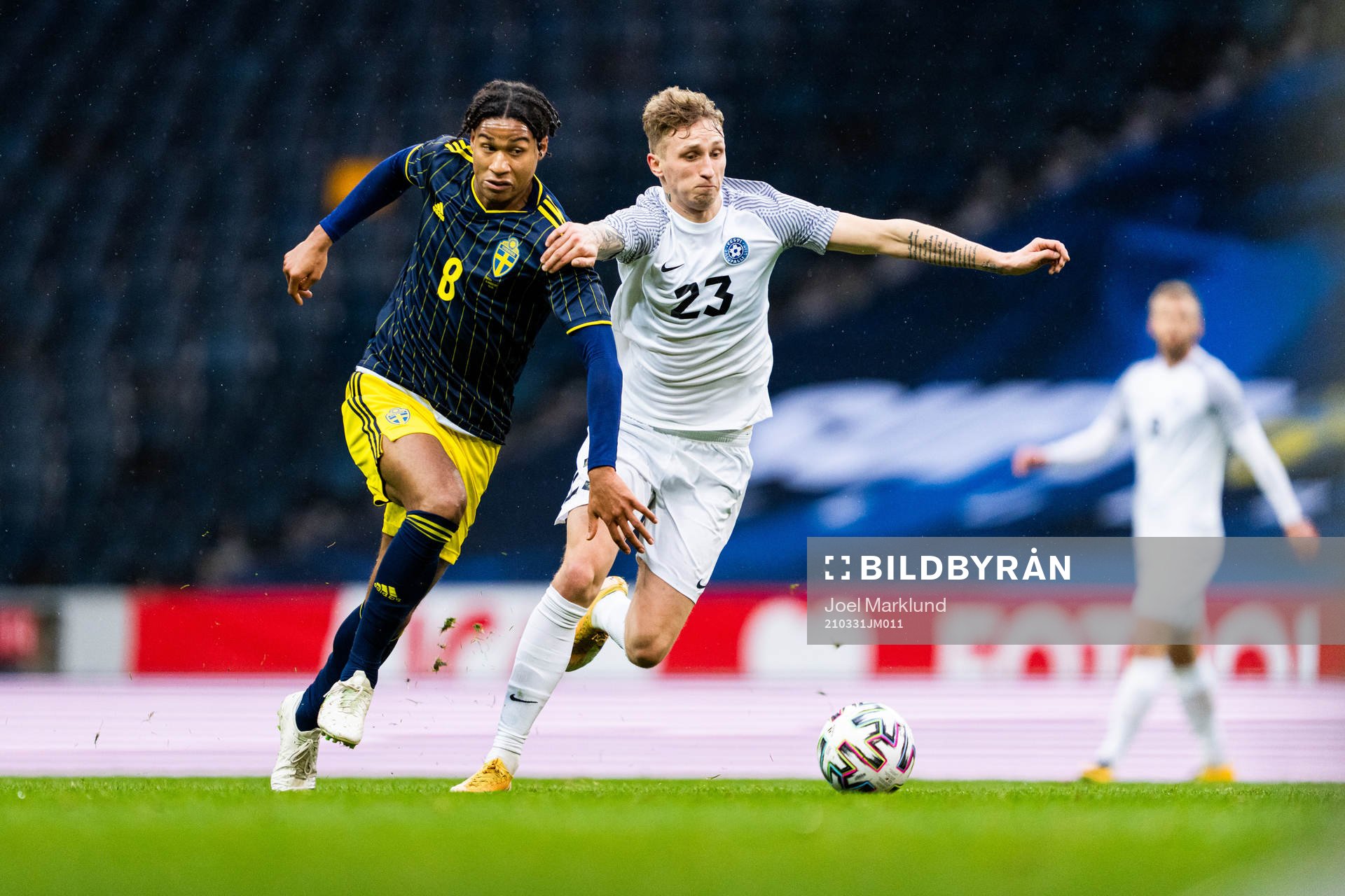 Jens-Lys Cajuste of Sweden and Bogdan Vastsuk of Estonia