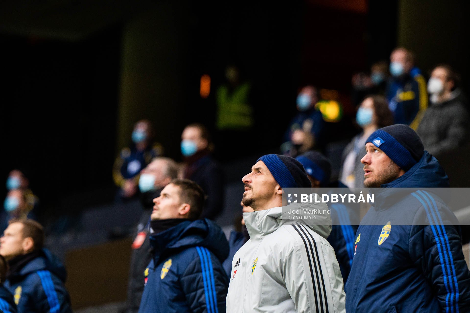 Zlatan Ibrahimovic and Andreas Granqvist of Sweden