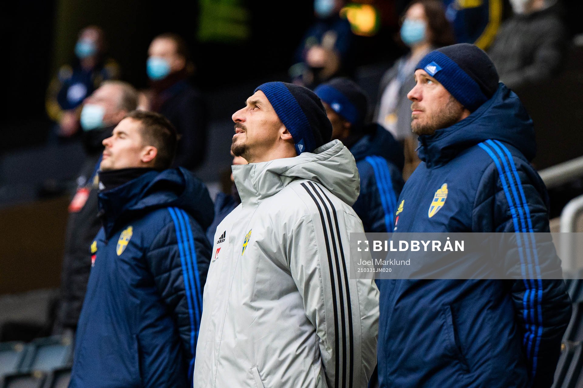 Zlatan Ibrahimovic and Andreas Granqvist of Sweden