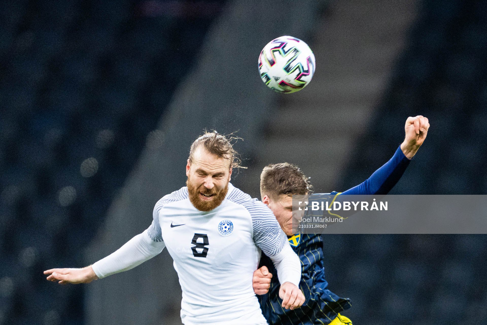 Henri Anier of Estonia and Joakim Nilsson of Sweden