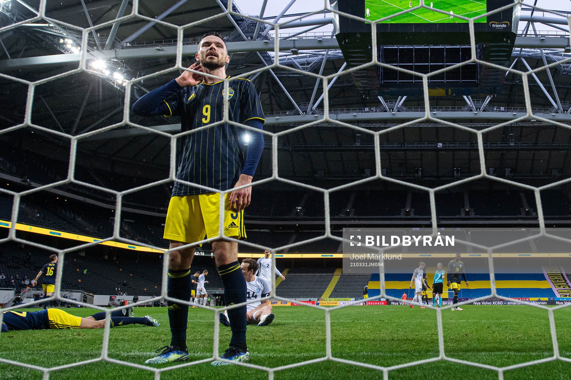 Marcus Berg of Sweden looks dejected