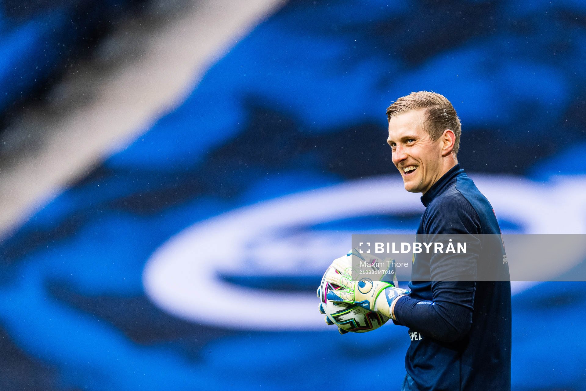 Goalkeeper Karl-Johan Johnsson of Sweden
