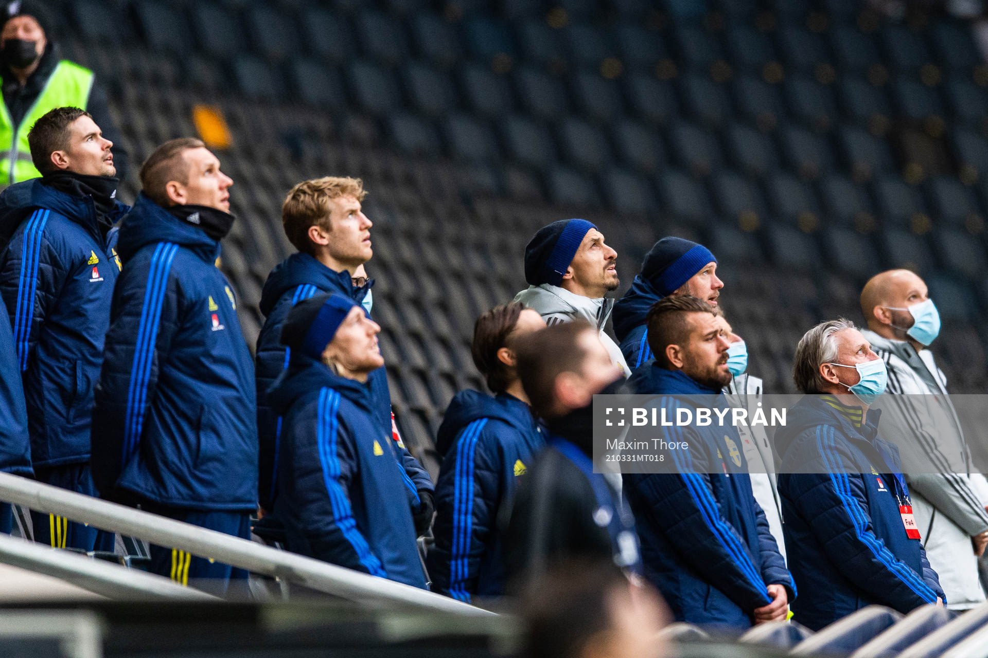 Mikael Lustig, goalkeeper Robin Olsen, Filip Helander,