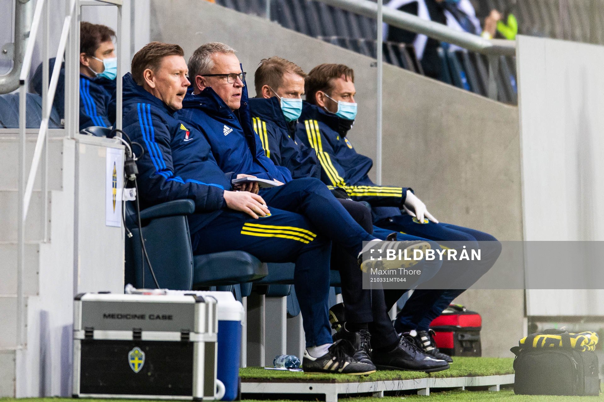 Assistant coach Peter Wettergren and Janne Andersson, head
