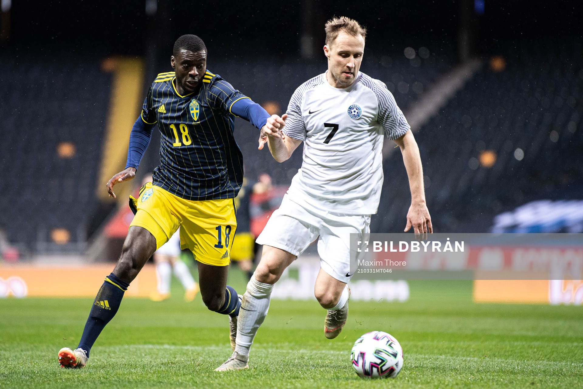 Ken Sema of Sweden and Sander Puri of Estonia