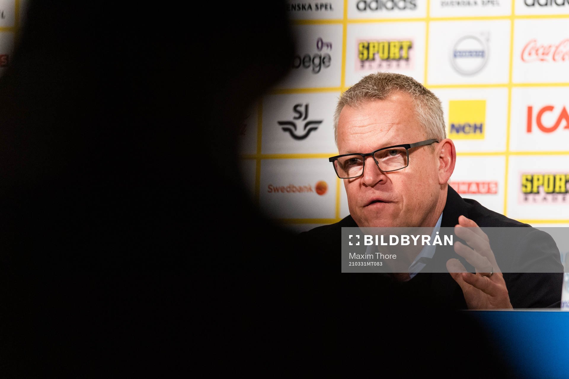 Janne Andersson, head coach of Sweden