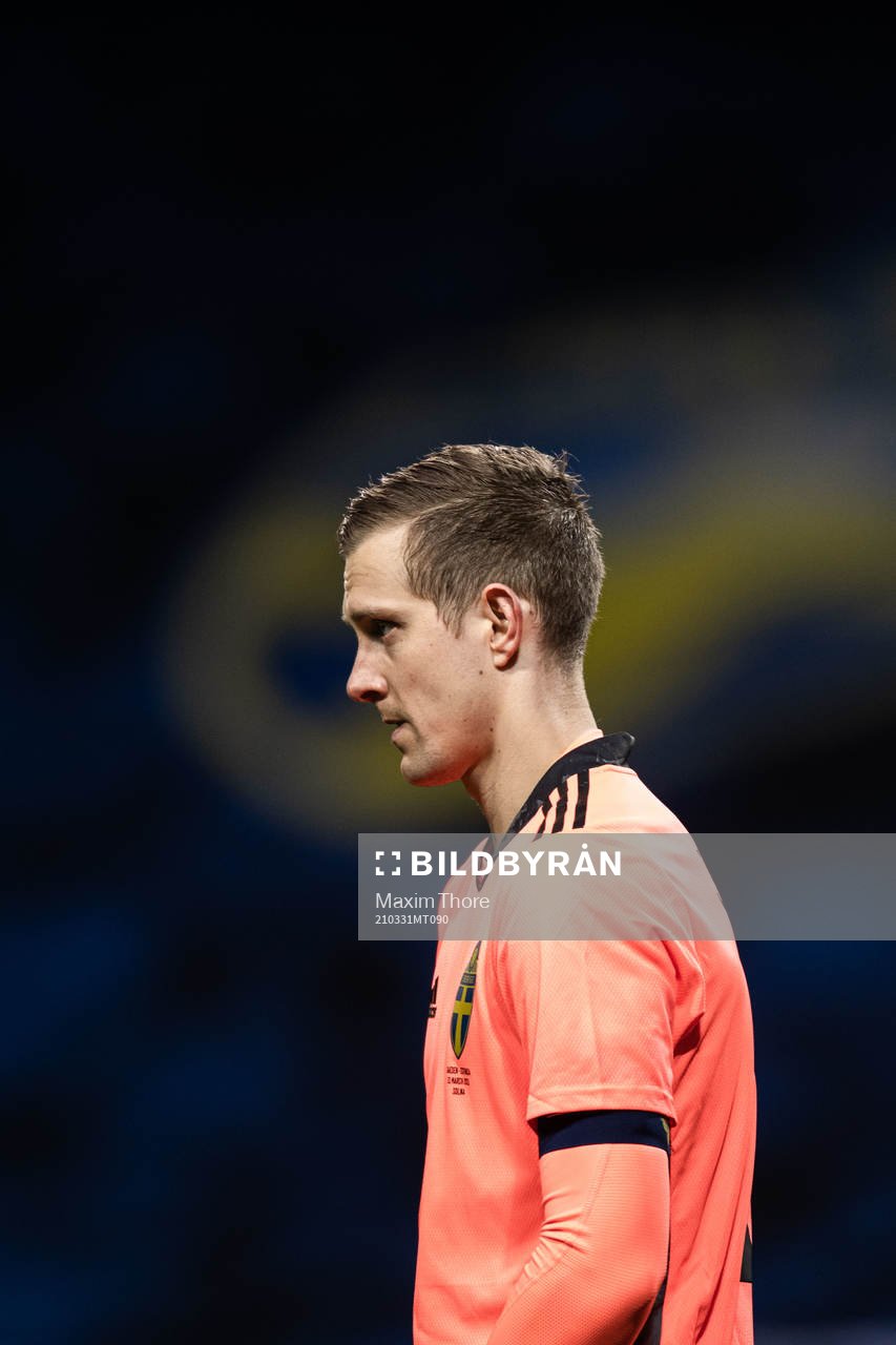 Goalkeeper Karl-Johan Johnsson of Sweden