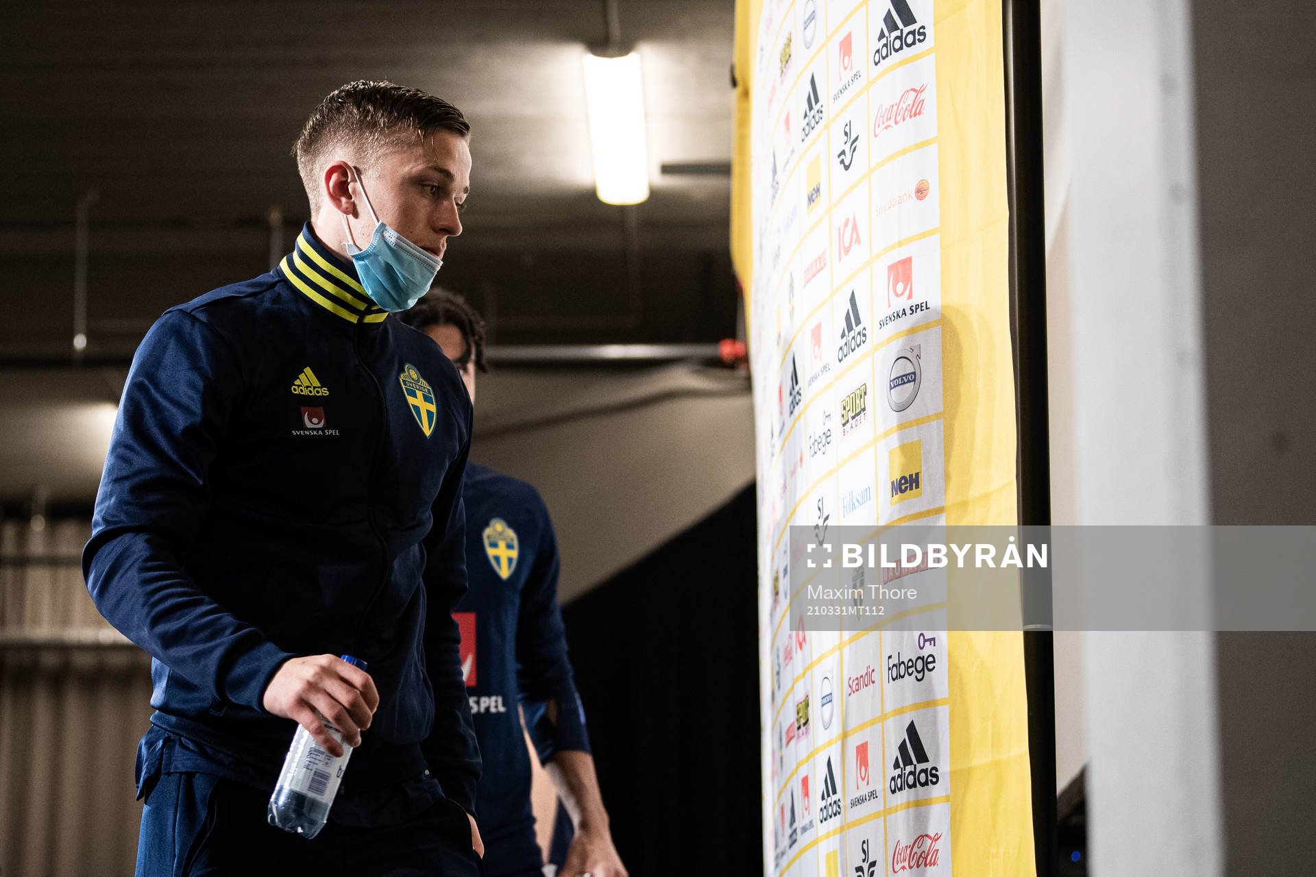 Jesper Karlsson of Sweden during a press conference after the international friendly football match between Sweden and Estonia on March 31, 2021 in Stockholm. 