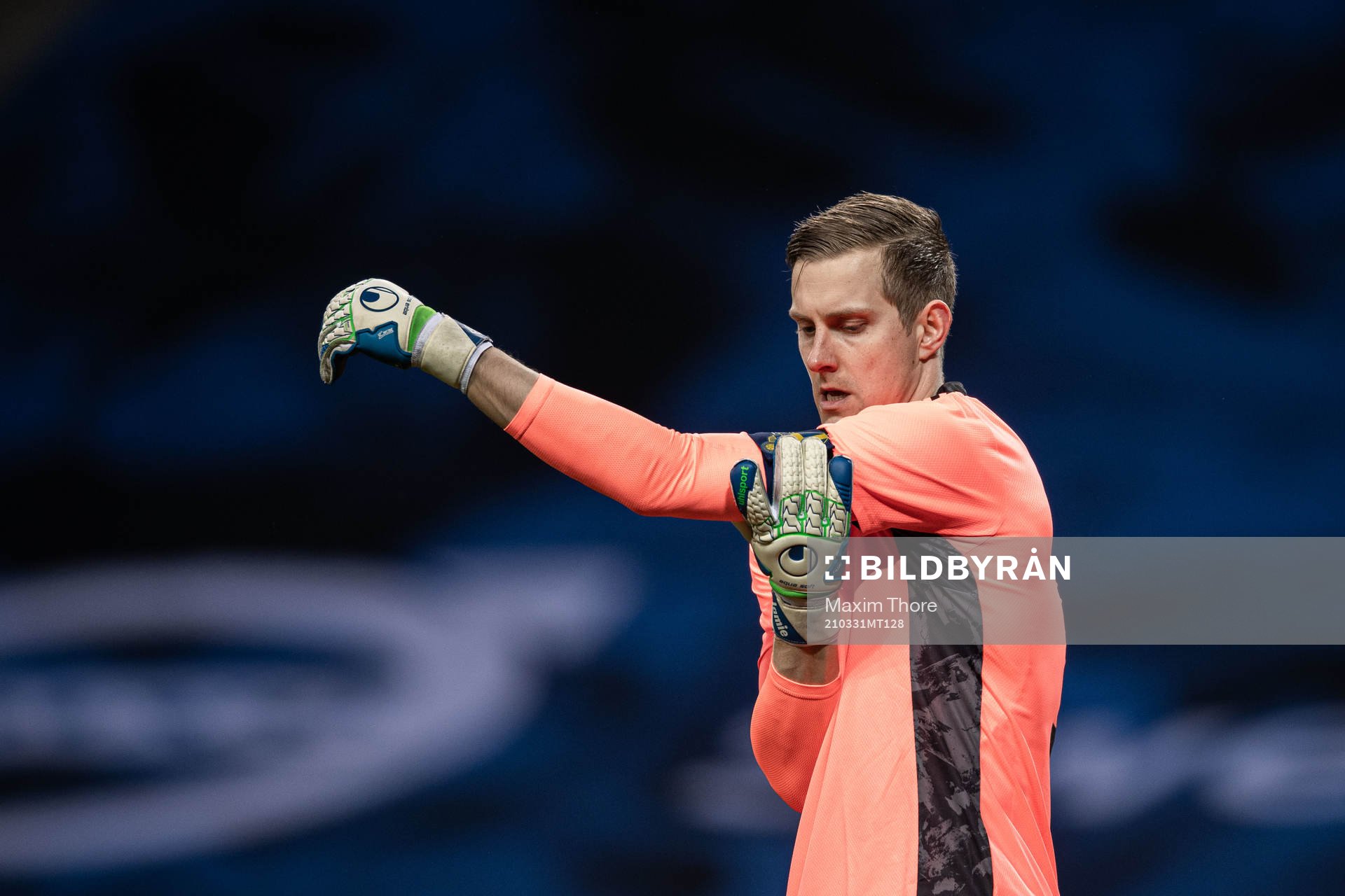Goalkeeper Karl-Johan Johnsson of Sweden