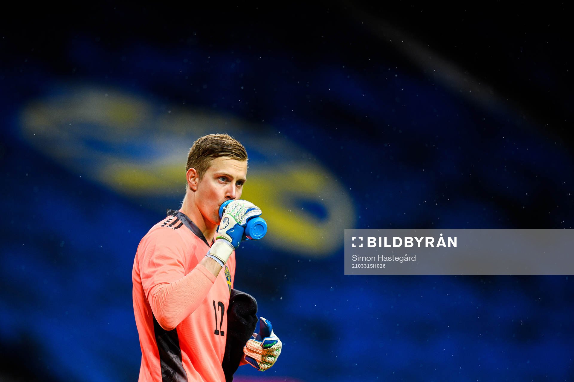 Goalkeeper Karl-Johan Johnsson of Sweden