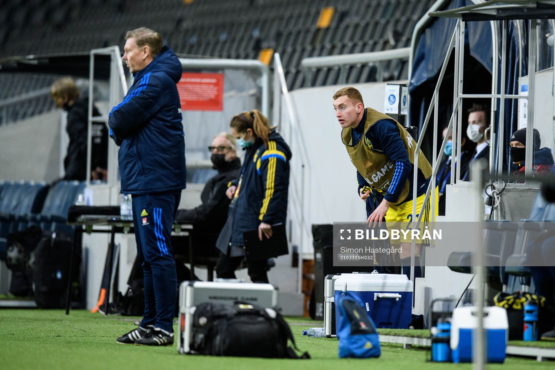 Dejan Kulusevski of Sweden preparing for a substitute