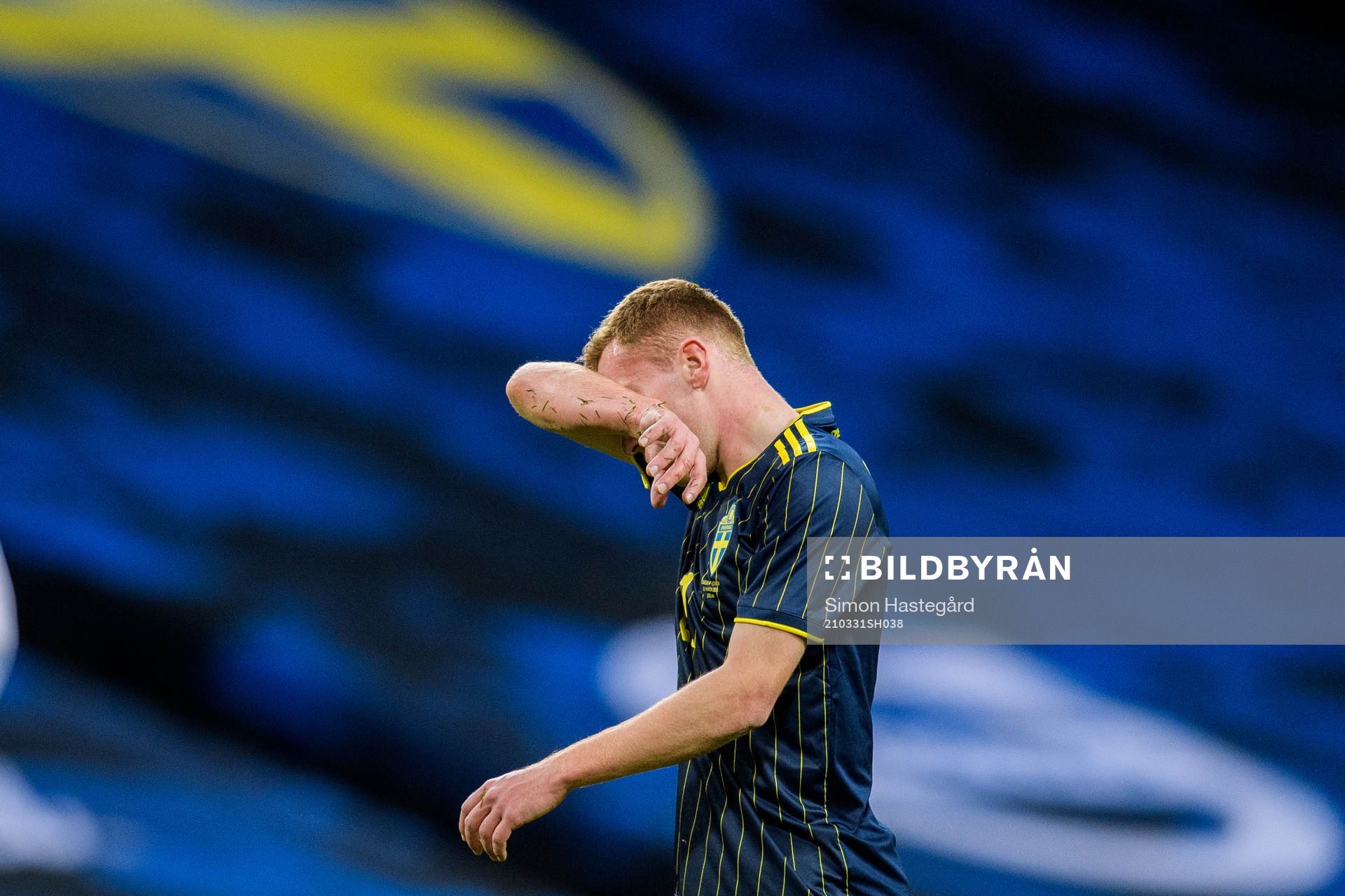 Dejan Kulusevski of Sweden looks dejected
