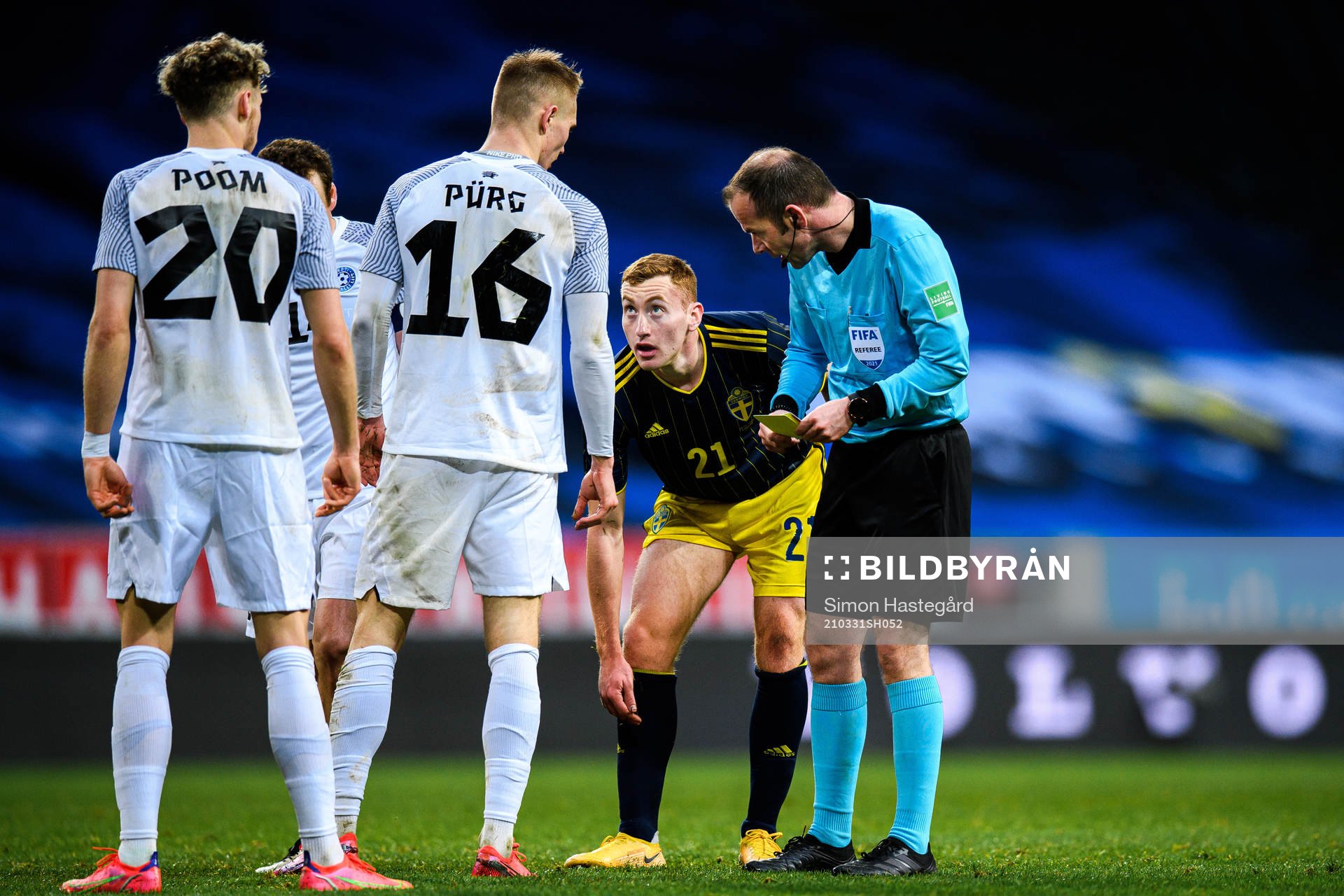 Dejan Kulusevski of Sweden in pain
