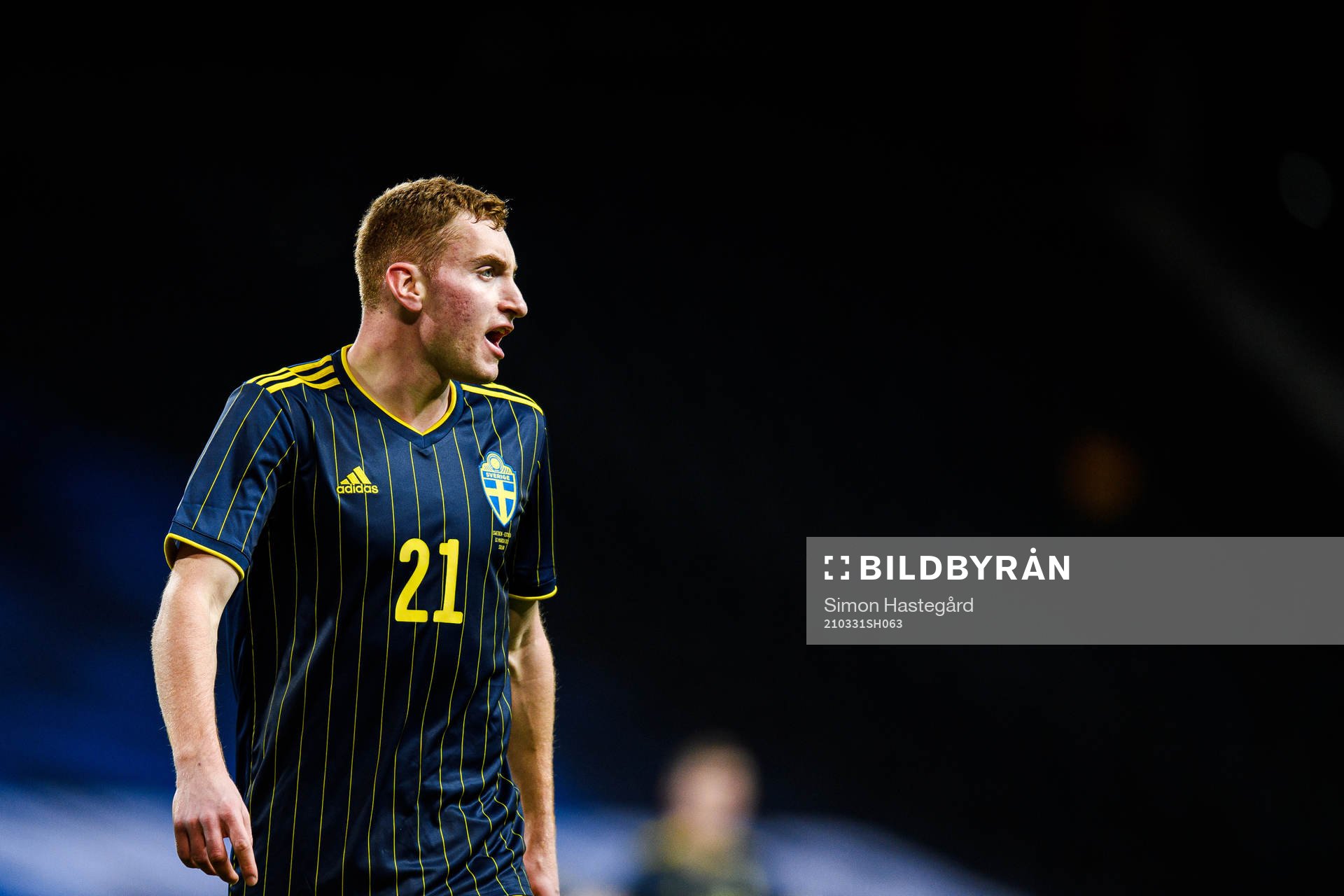 Dejan Kulusevski of Sweden reacts