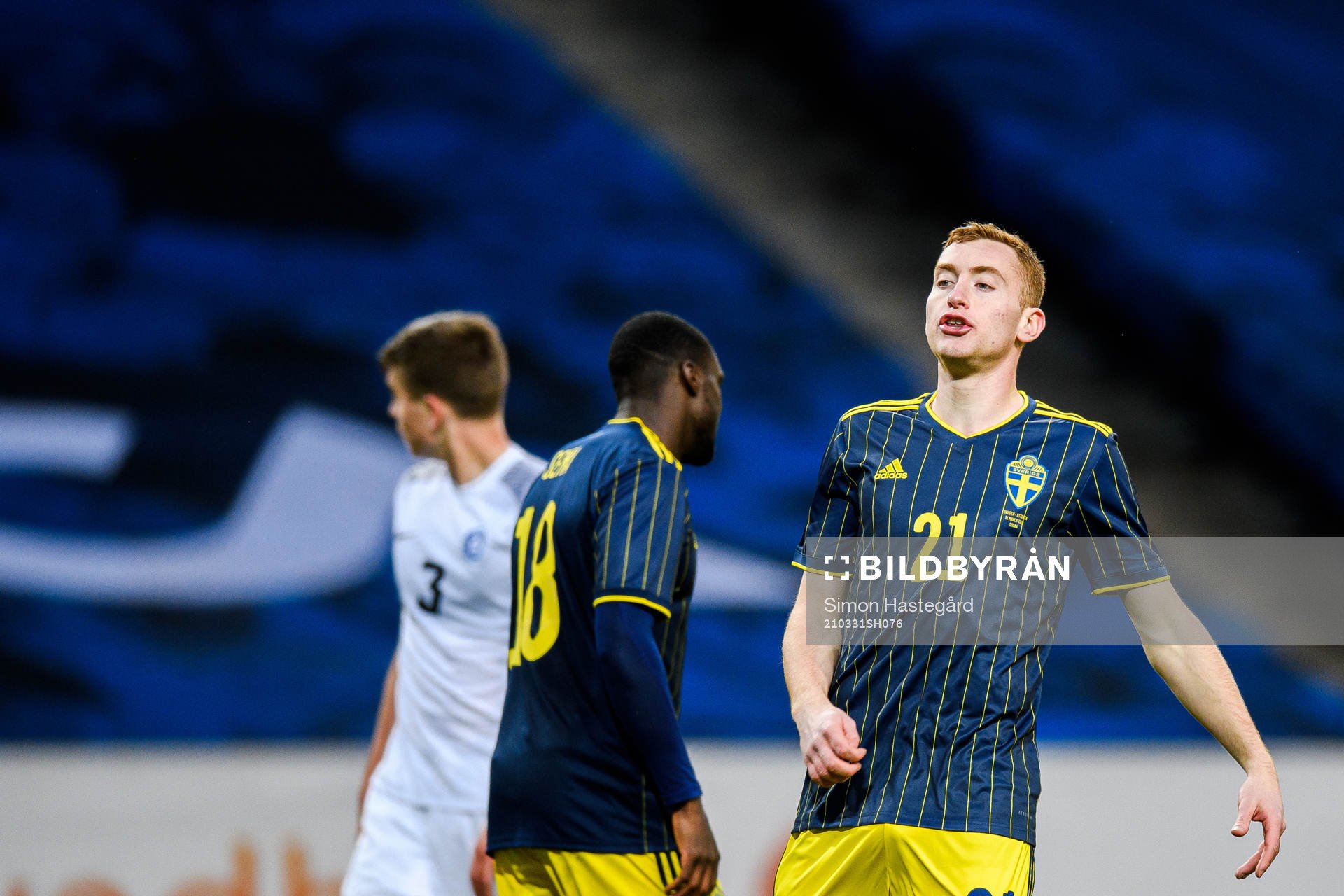 Dejan Kulusevski of Sweden looks dejected