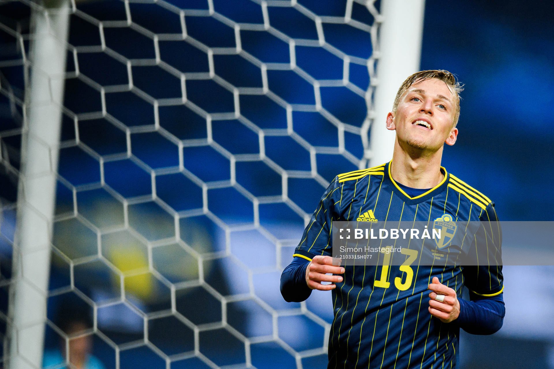 Jesper Karlsson of Sweden reacts