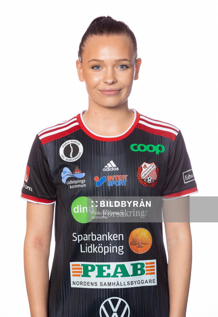 Lidköpings Frida Lähteenmäki poserar för ett porträtt den 31 mars 2021 i Lidköping.