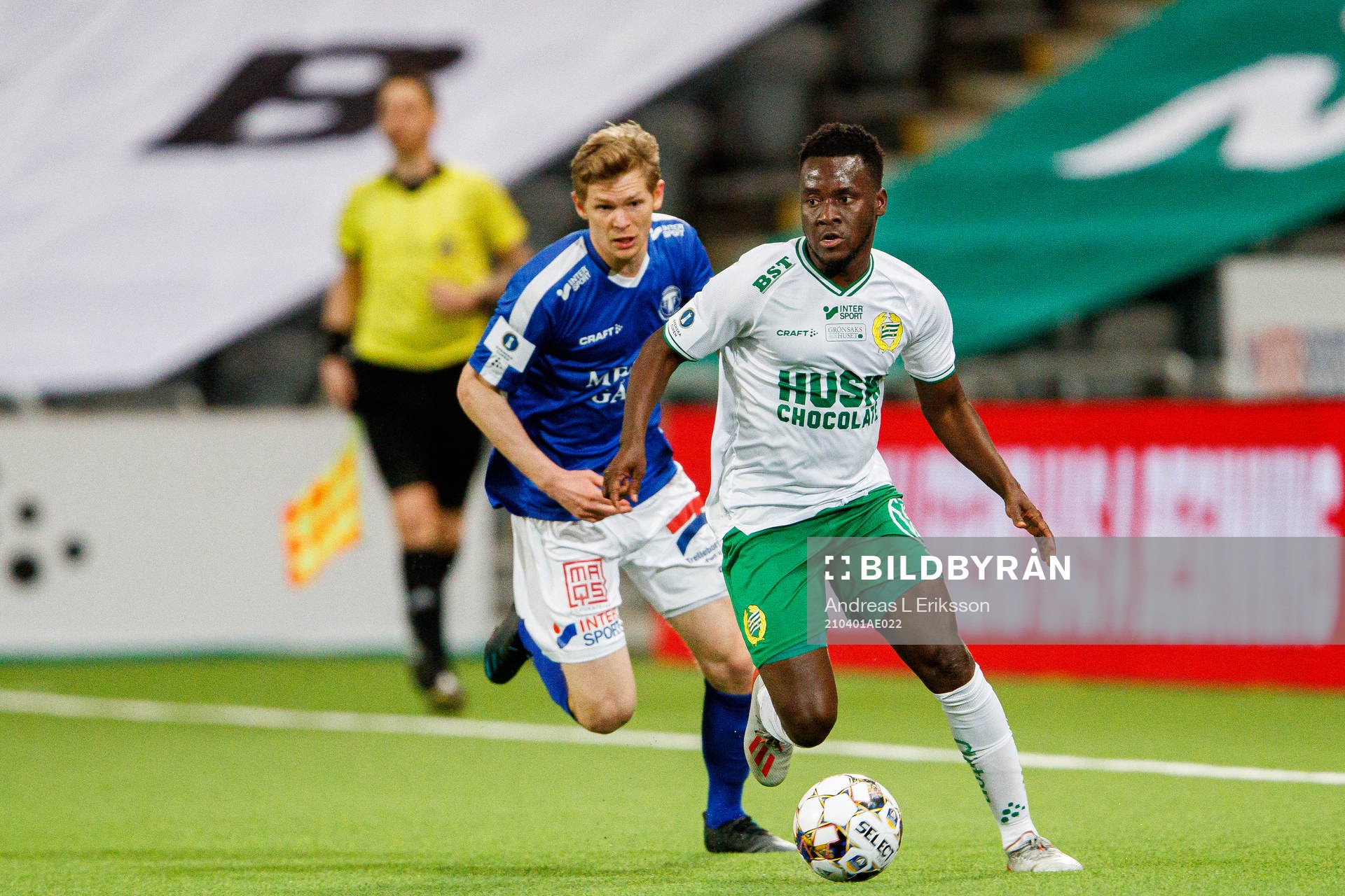 Trelleborgs Fritiof Björkén och Hammarbys David Accam
