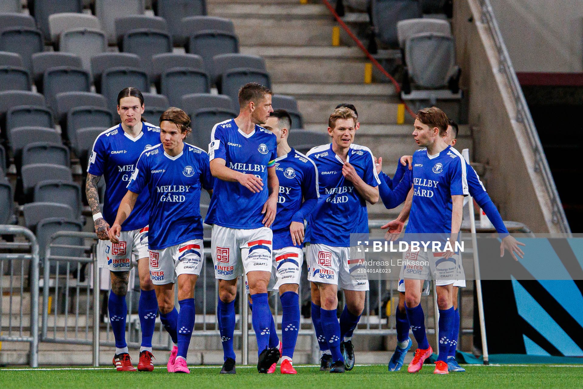 Trelleborgs spelare jublar