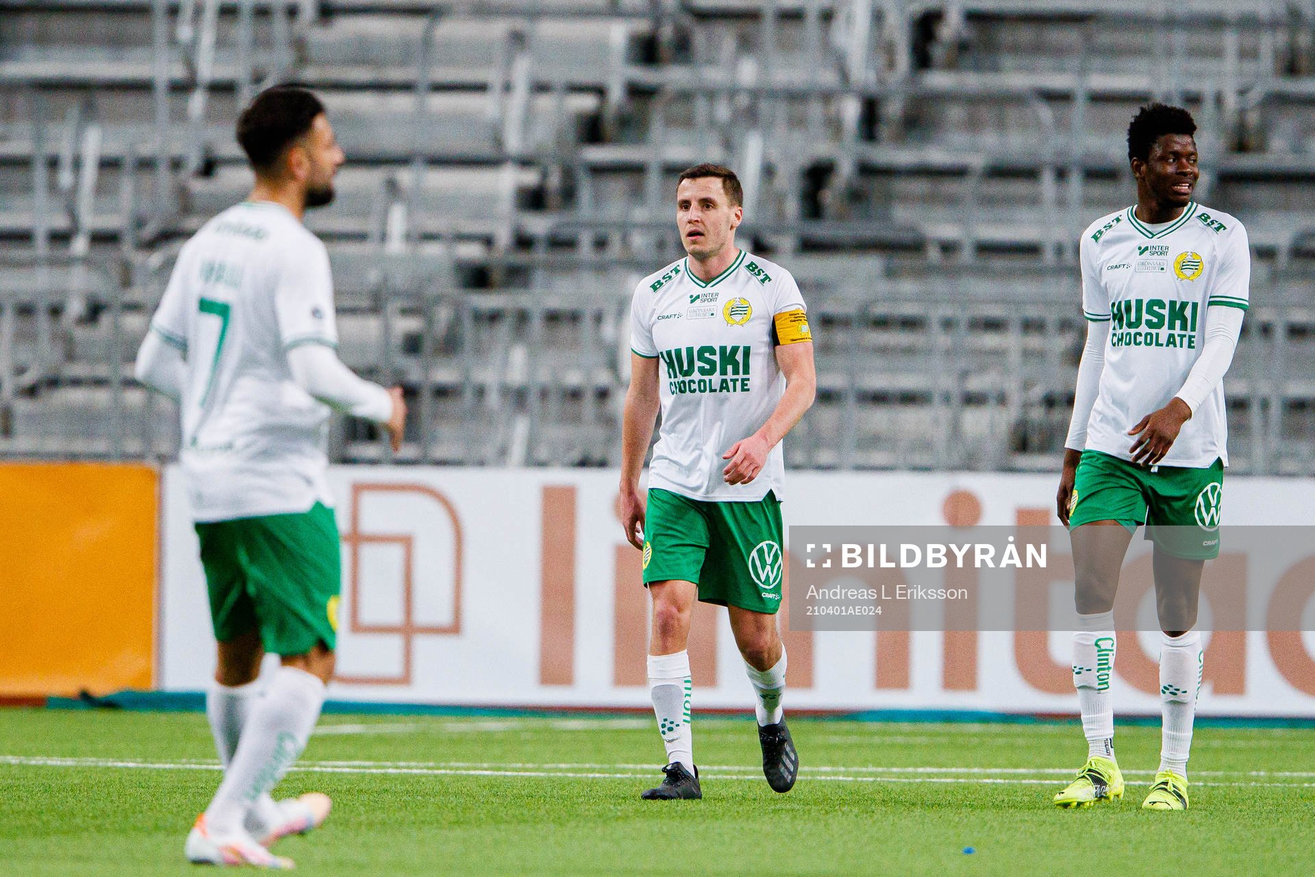 Hammarbys Imad Khalili , Jeppe Andersen och Aziz Ouattara