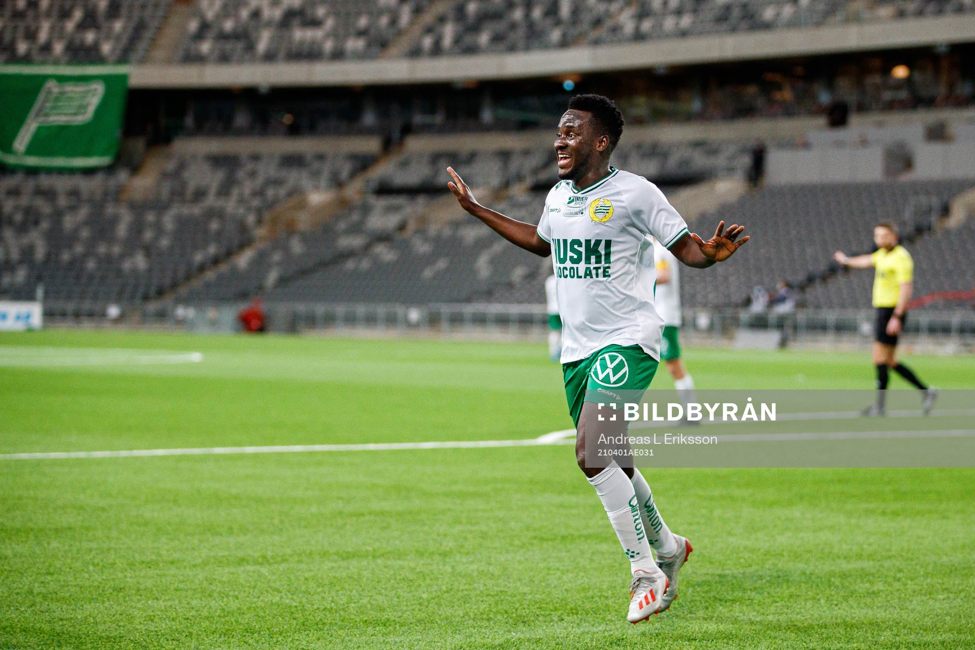 Hammarbys David Accam jublar