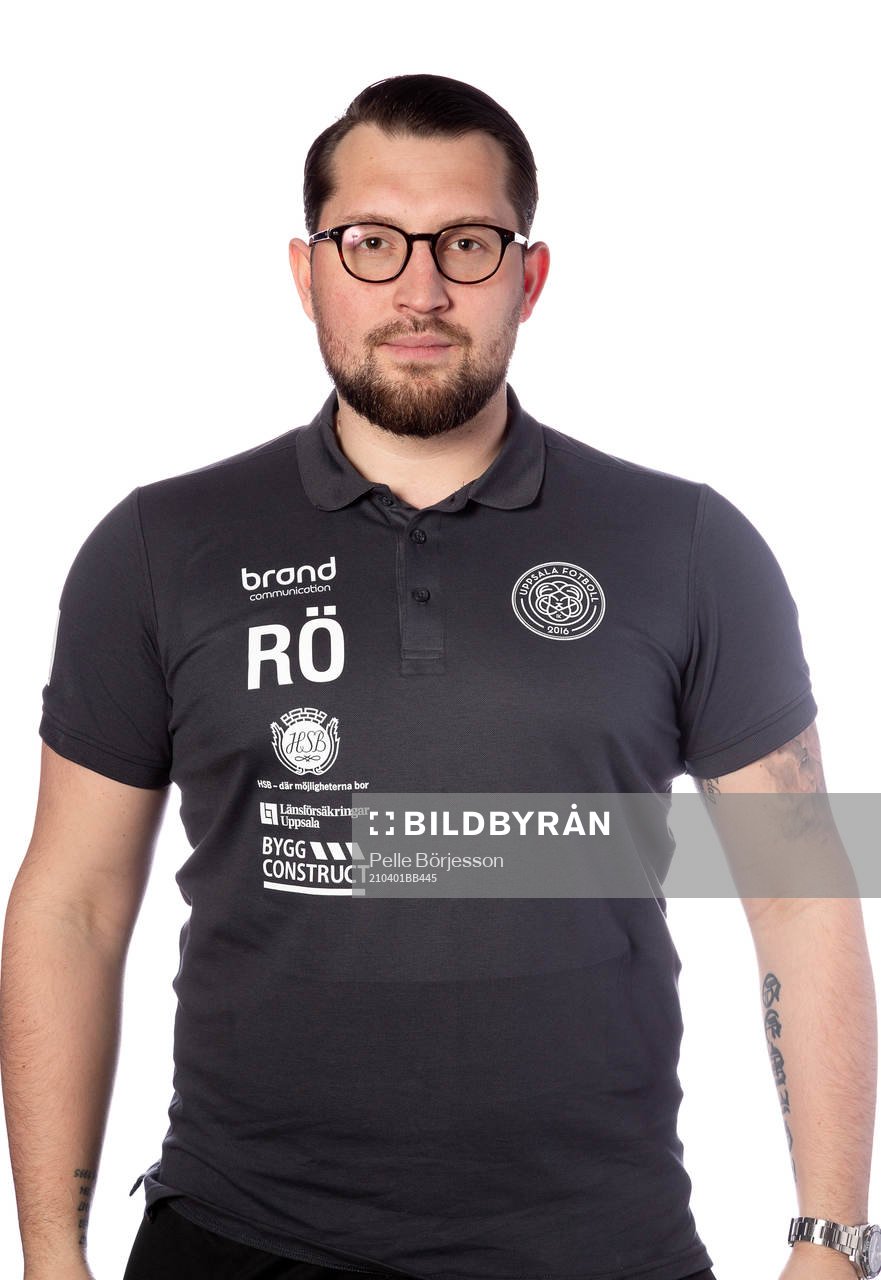 Uppsalas assisterande Tränare Rikard Östergren poserar för ett porträtt den 1 april 2021 i Uppsala.