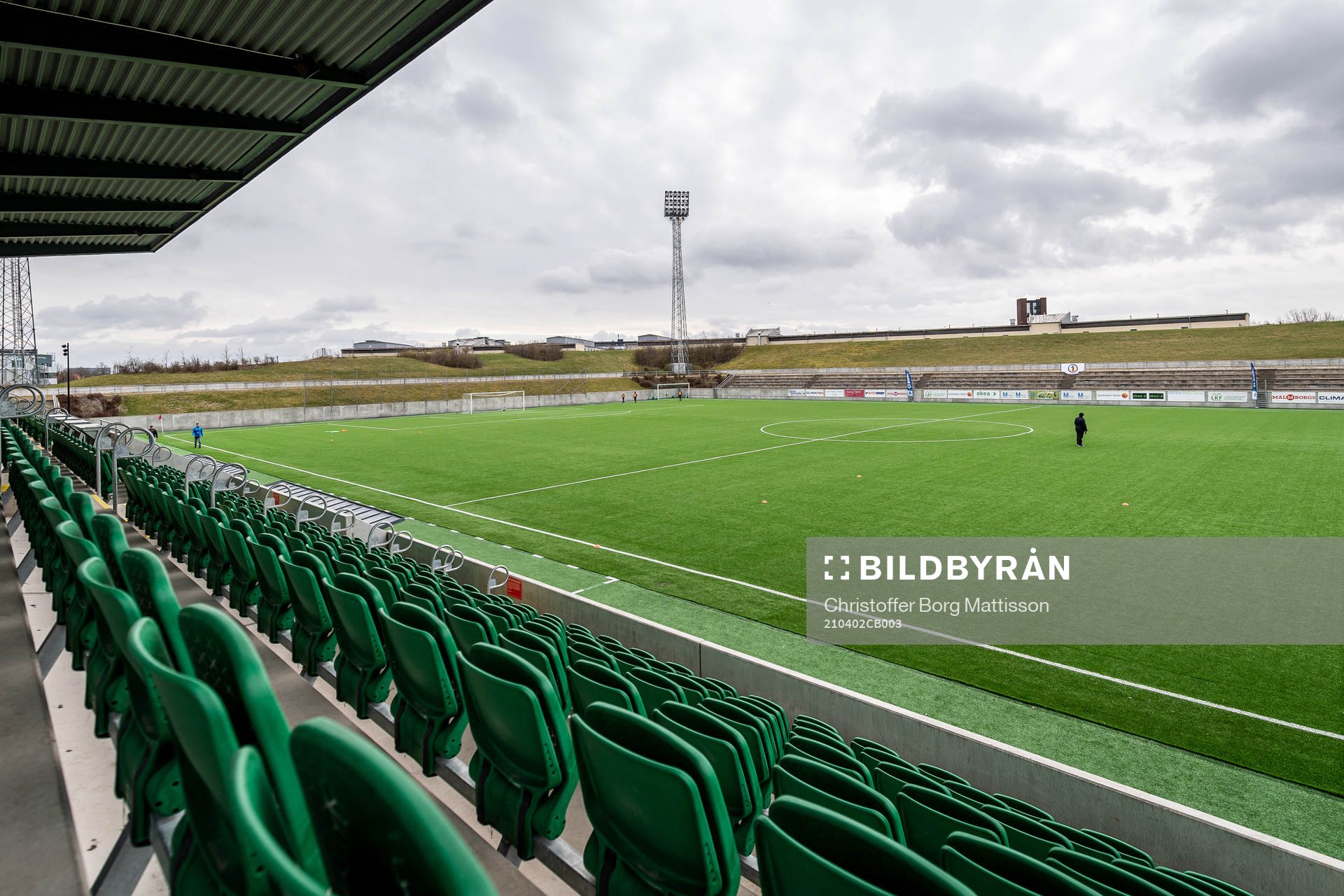 Vy över Klostergårdens IP