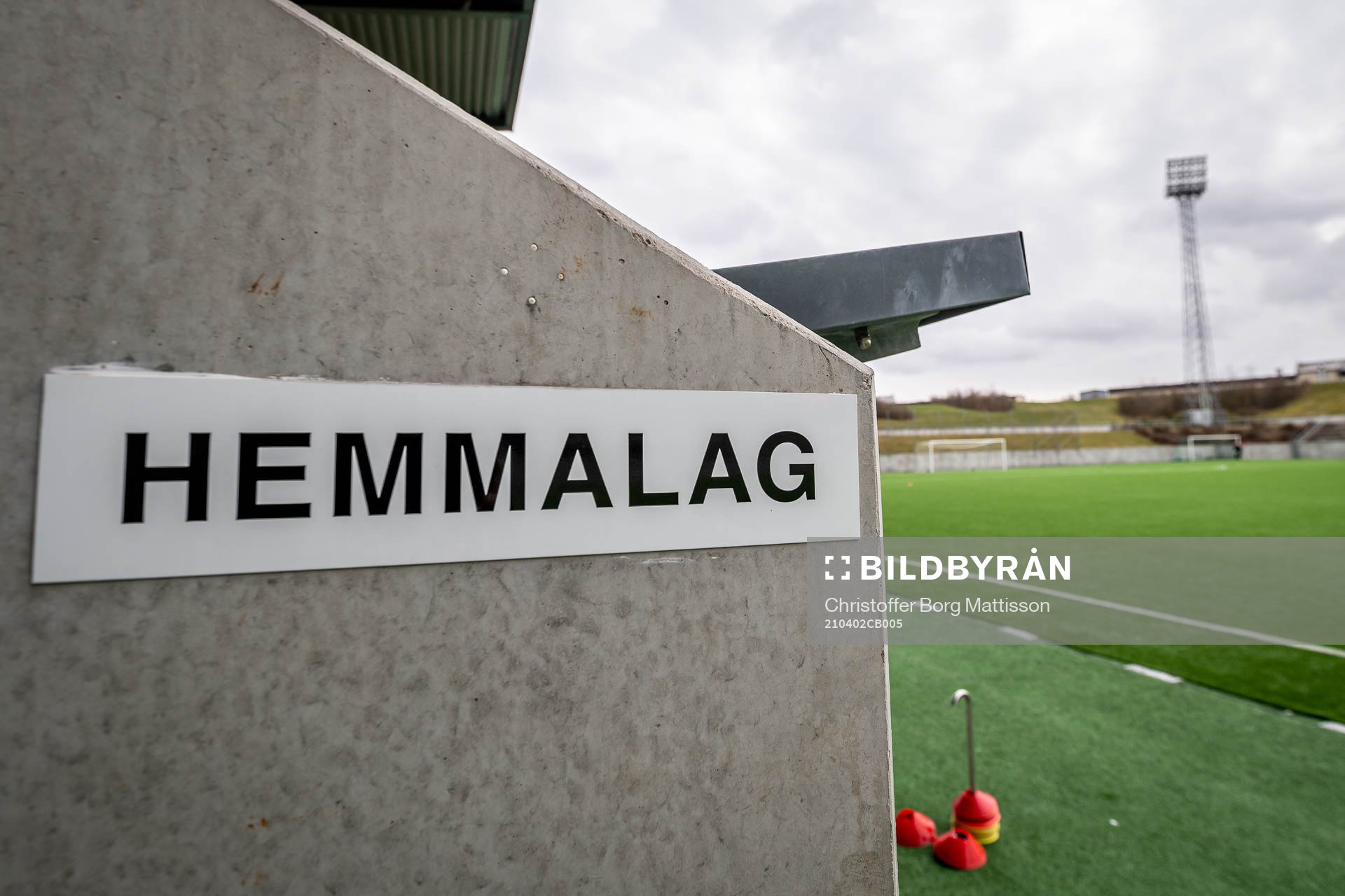 Skylt för hemmalag