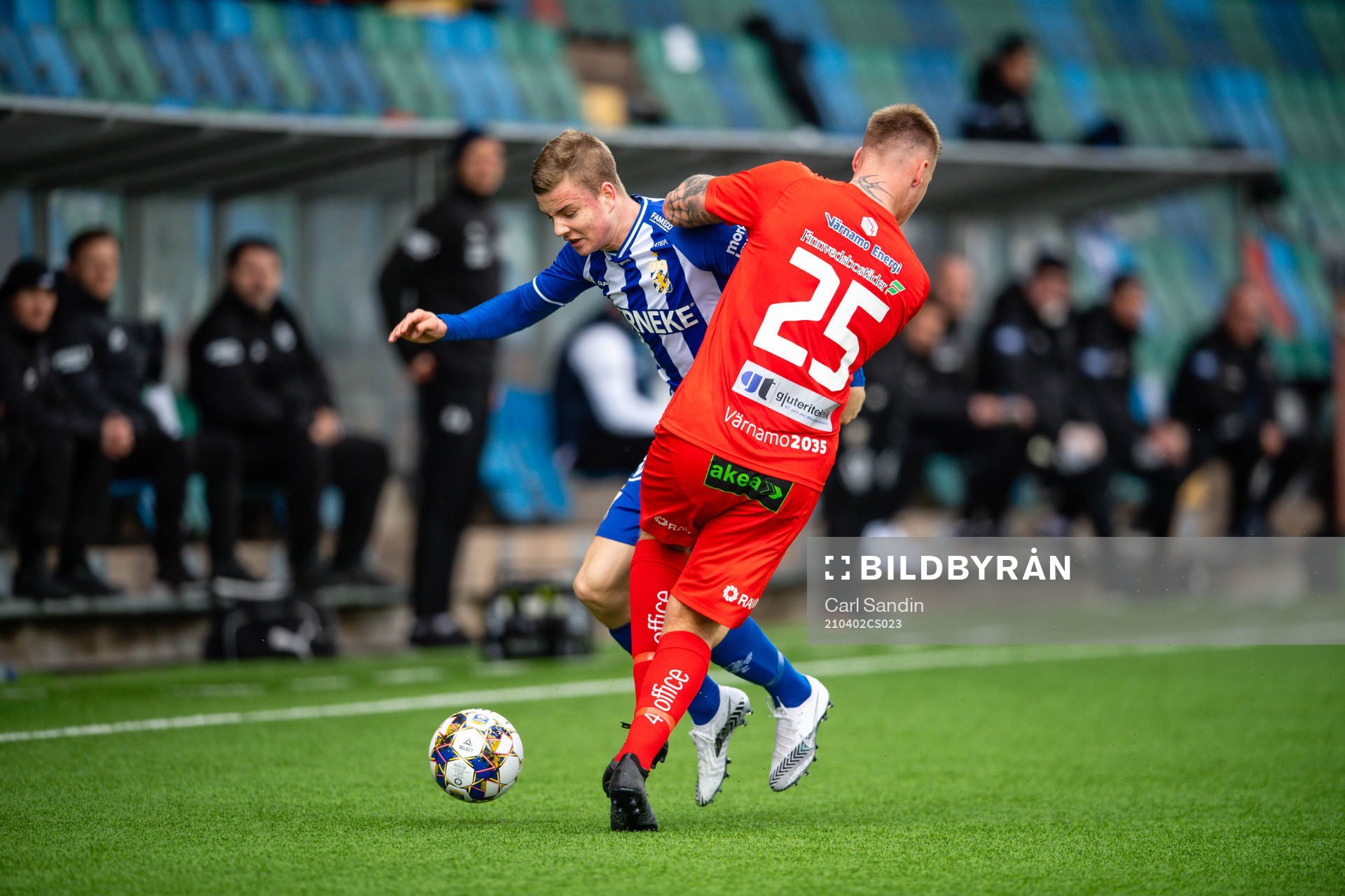 IFK Göteborgs Alfons Nygaard och Värnamos Victor Eriksson
