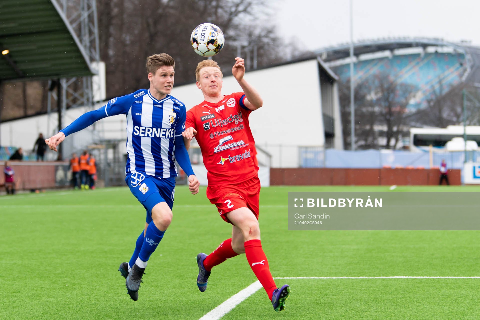 IFK Göteborgs Gustaf Norlin och Värnamos Francis de Vries
