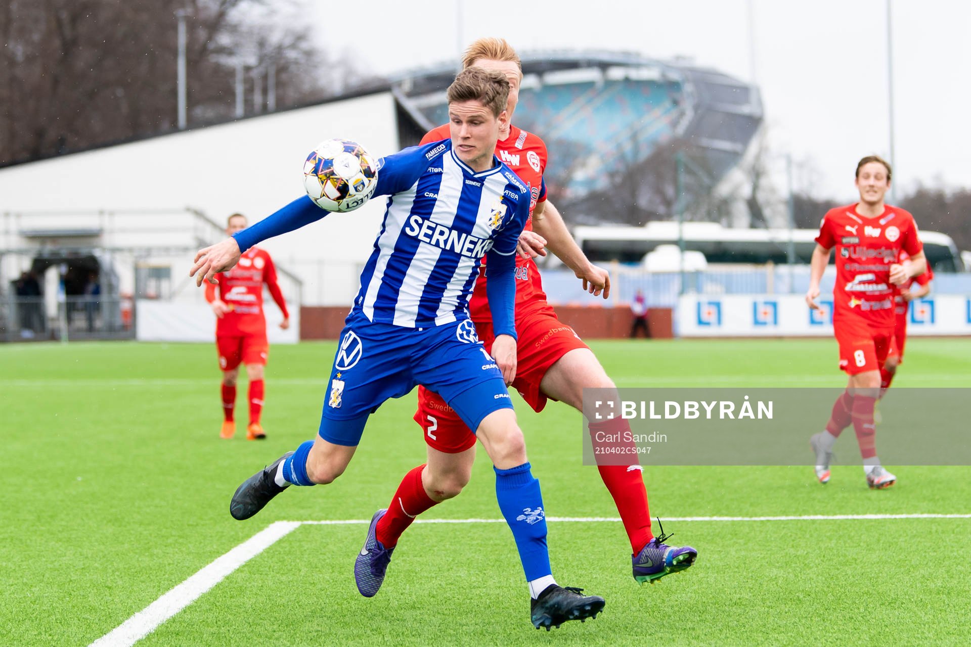 IFK Göteborgs Gustaf Norlin och Värnamos Francis de Vries