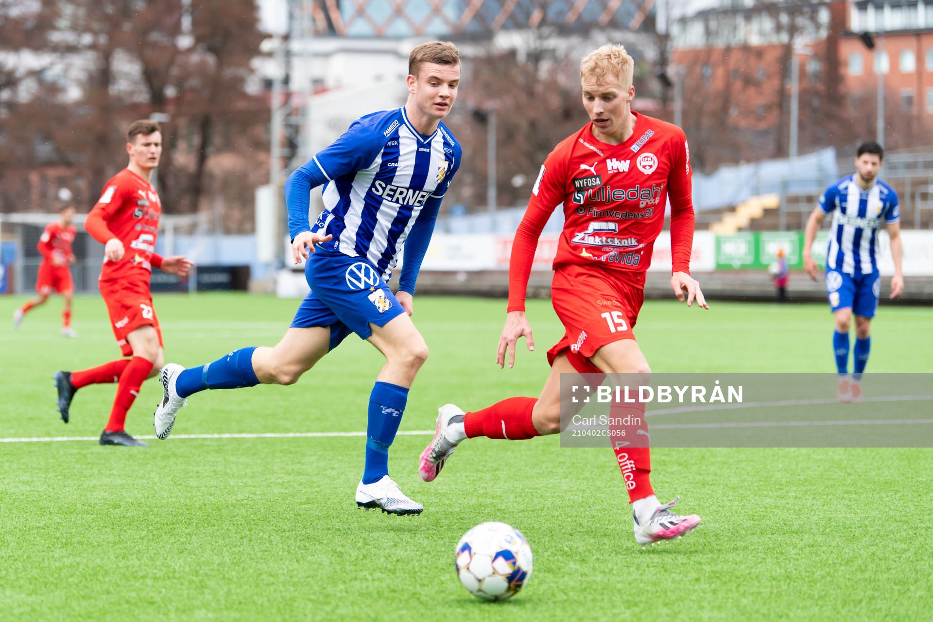 IFK Göteborgs Alfons Nygaard och Värnamos Victor Eriksson