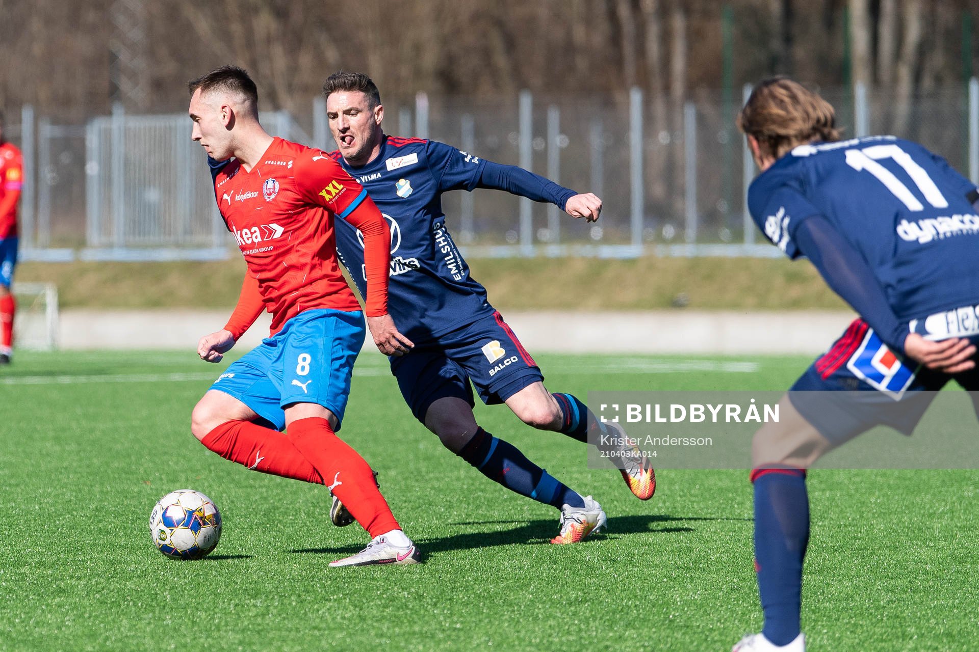 Helsingborgs Vladislav Kreida och Östers James Keene