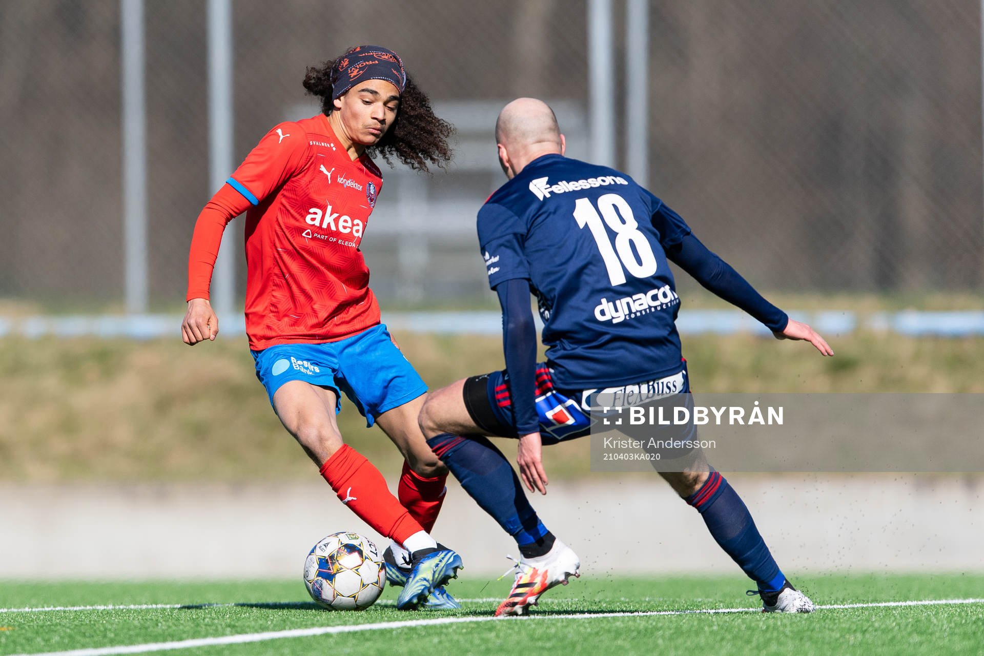 Helsingborgs Adam Kaied och Östers Jonathan Drott